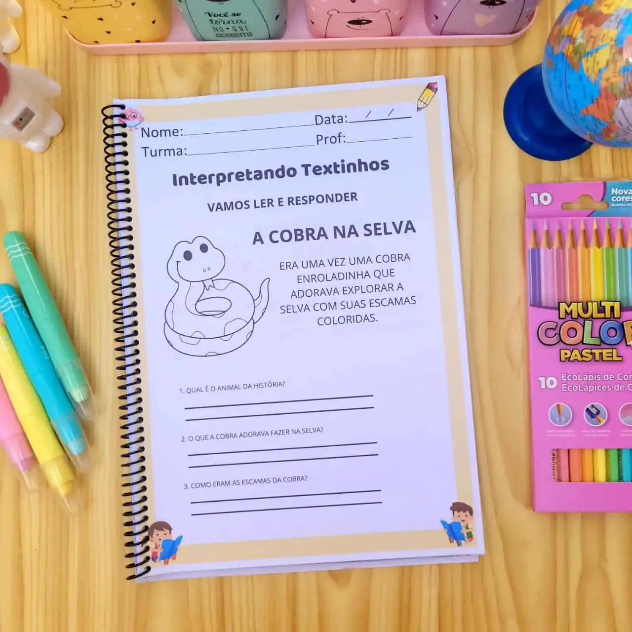 Apostila de Leitura e Interpretação de Textos 1° e 2° ano - Imagem 3