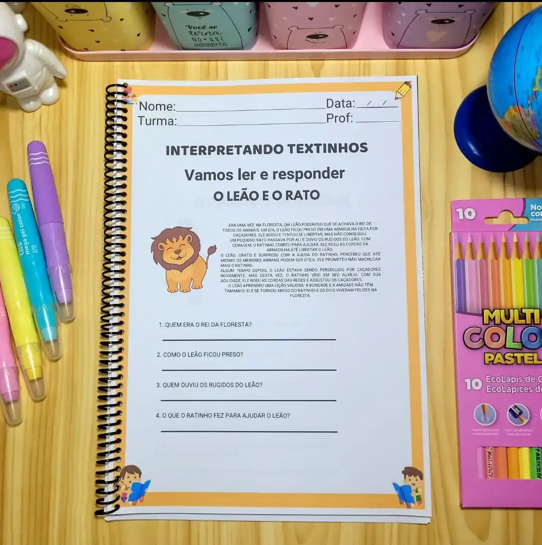 Apostila de Leitura e Interpretação de Textos 4°ano - Imagem 4