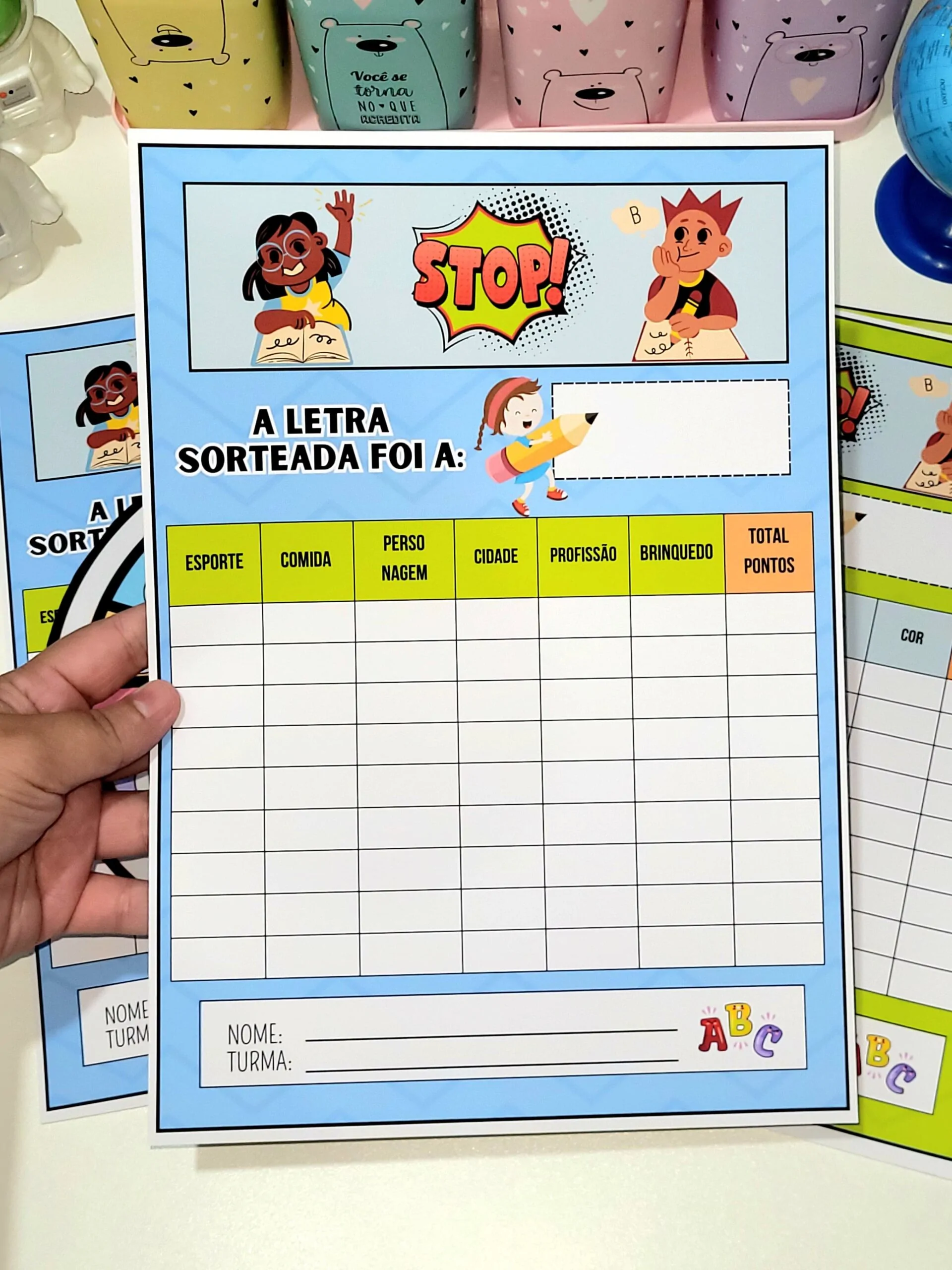 Jogo Stop das Letras - Imagem 3