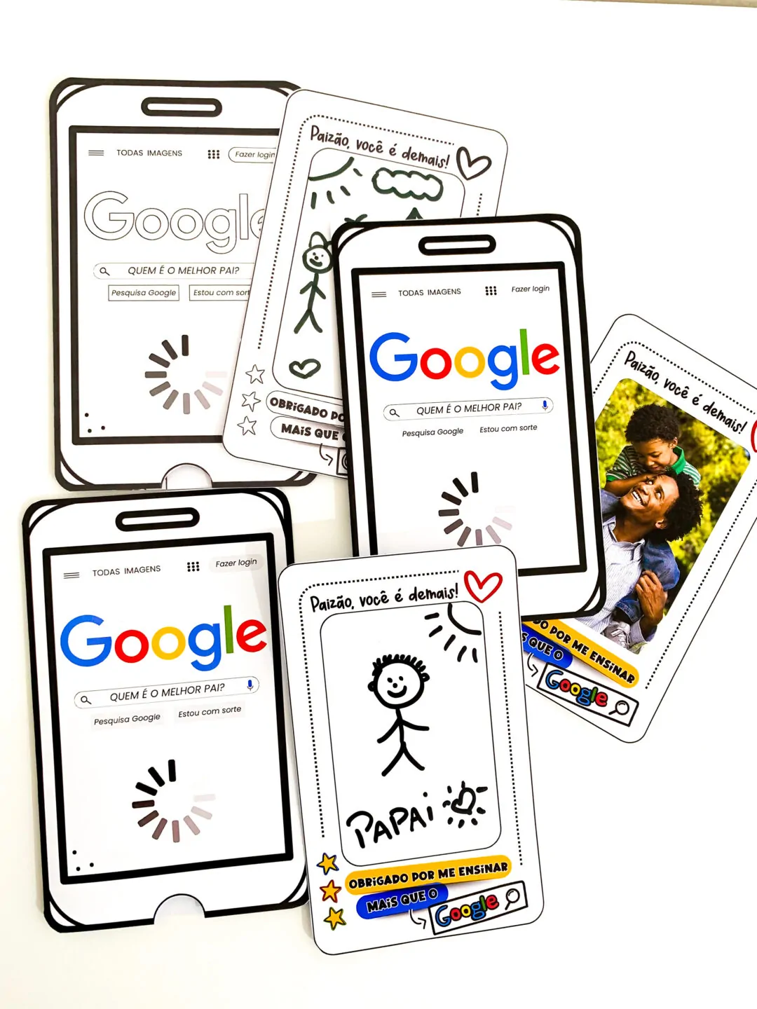 Cartão Dia dos Pais tema Google - Imagem 2