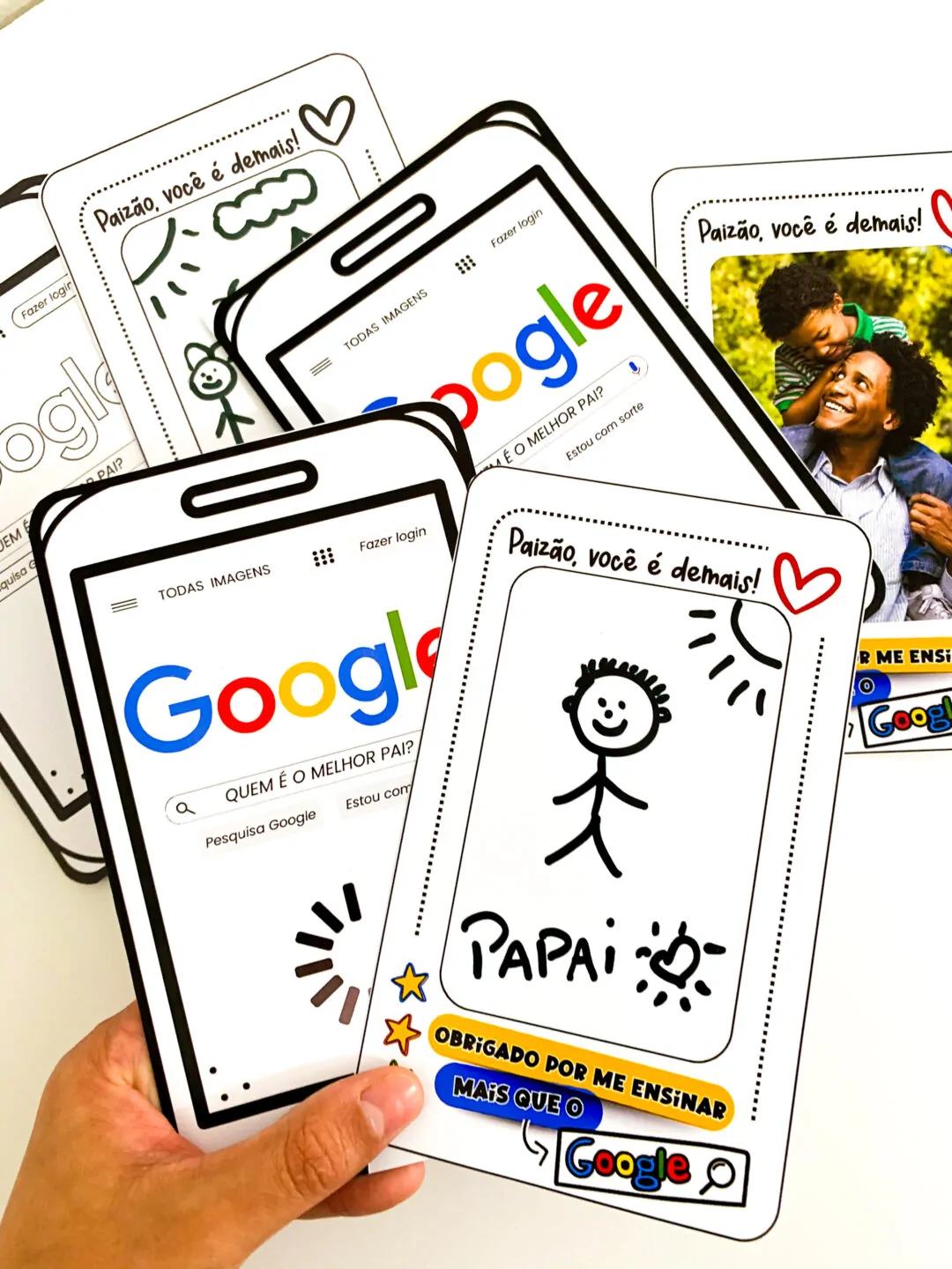 Cartão Dia dos Pais tema Google - Imagem 3