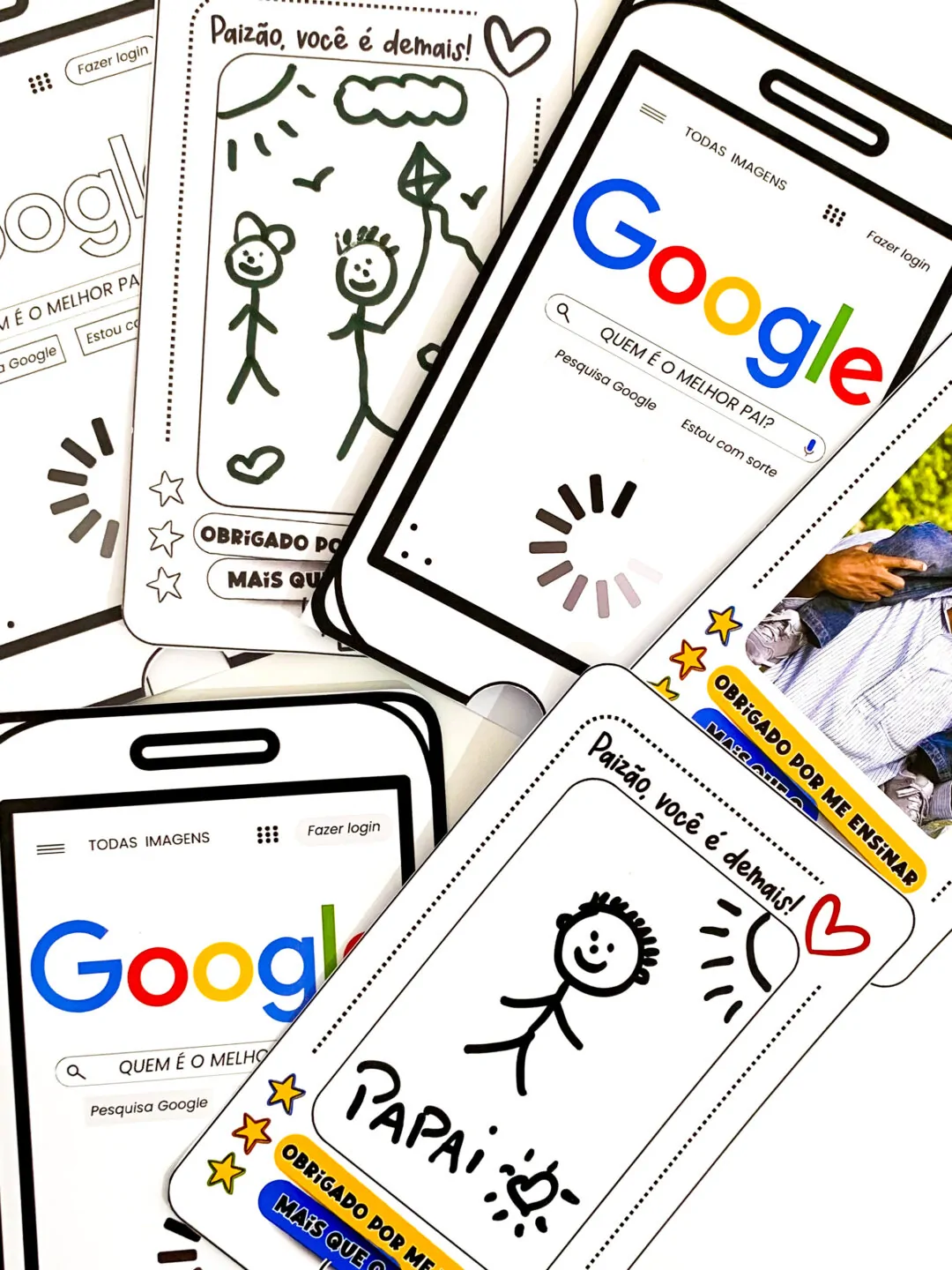 Cartão Dia dos Pais tema Google - Imagem 4