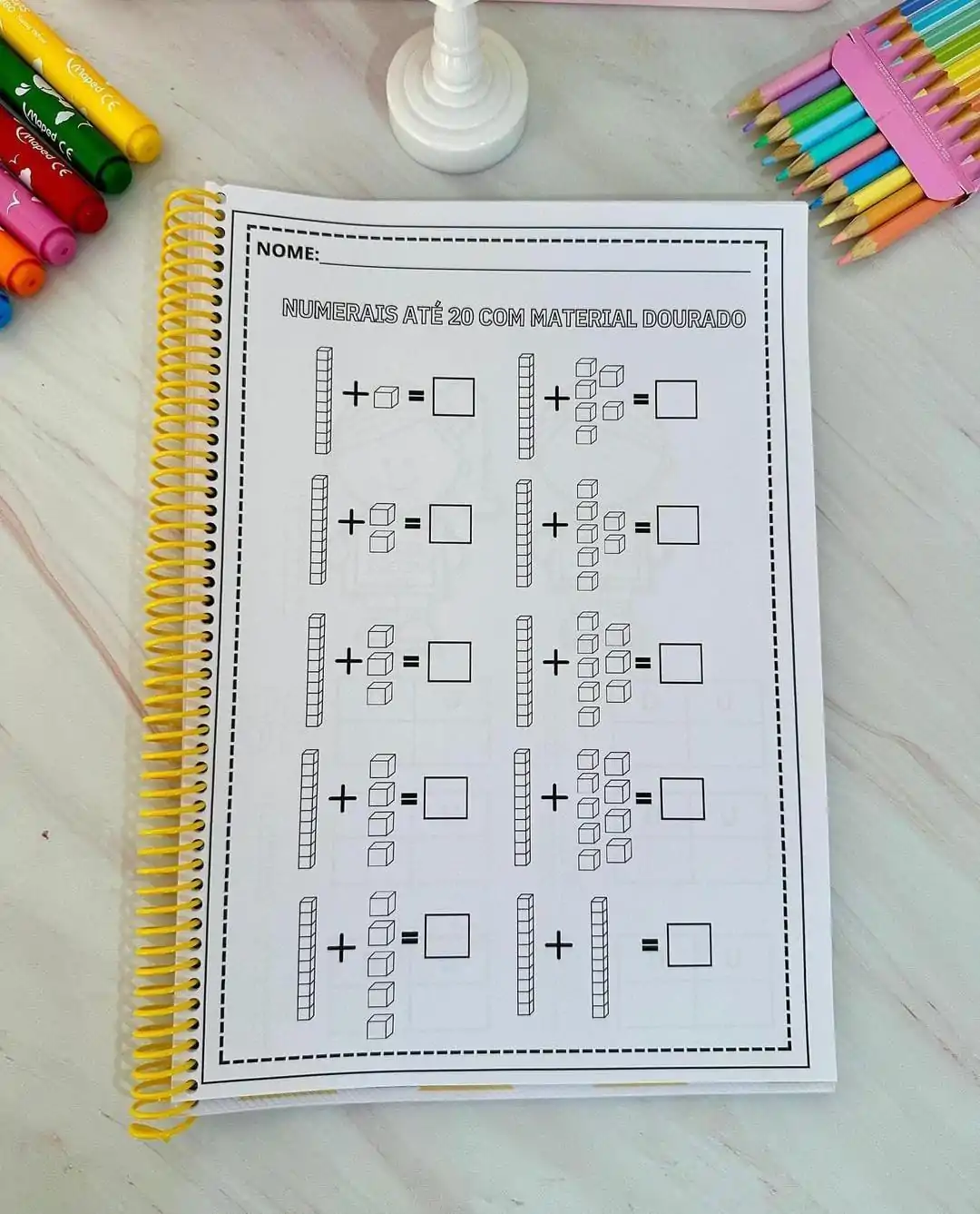Apostila Numerais Até 20 Material Dourado - Imagem 9