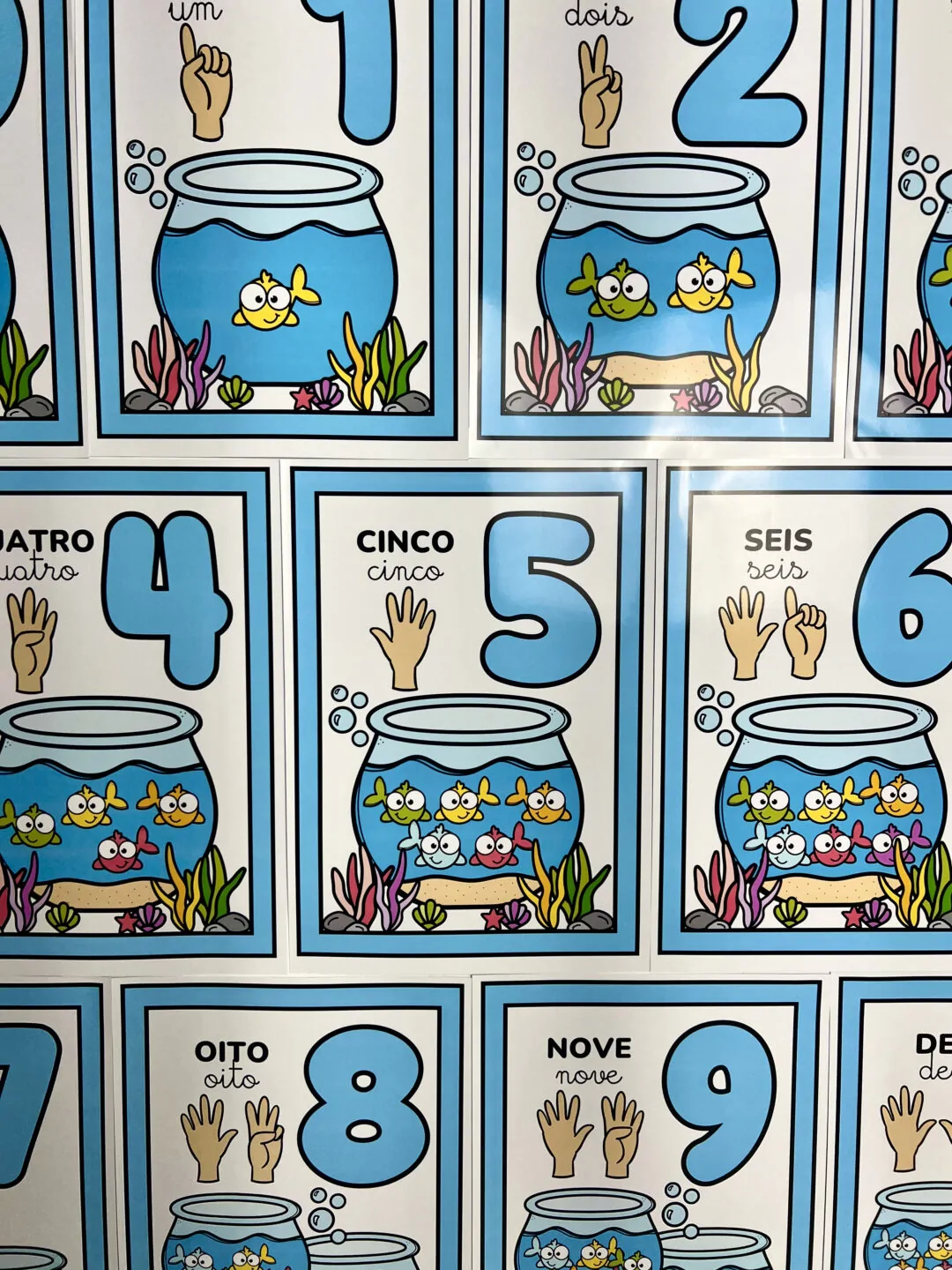 Numerais de Parede Aquário - Imagem 2
