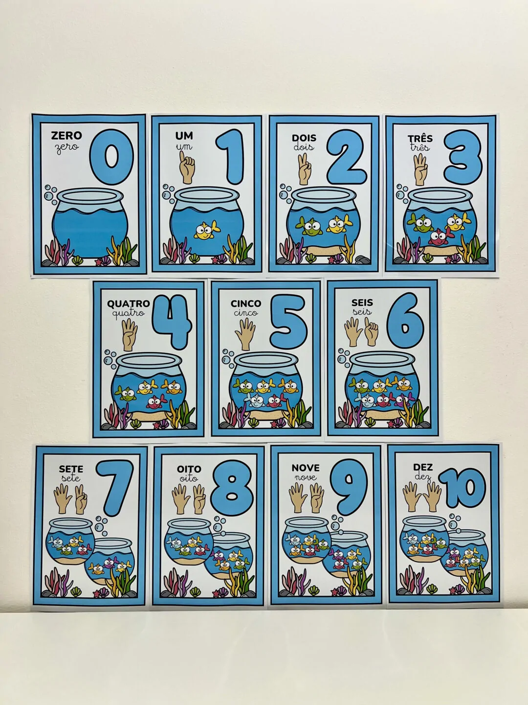 Numerais de Parede Aquário - Imagem 6