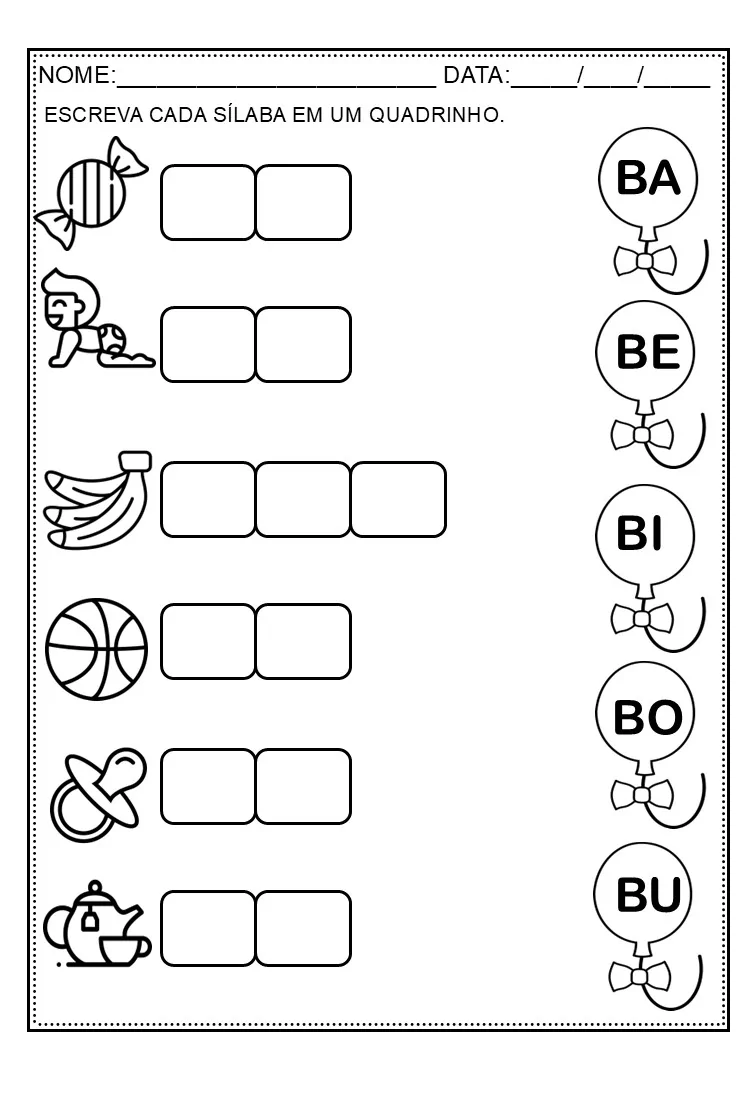 Apostila Separando Sílabas - Imagem 4