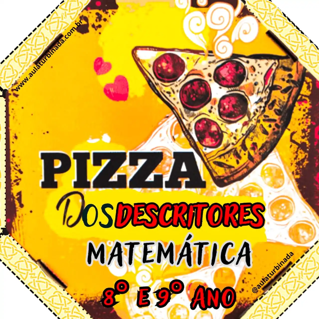 Pizza dos Descritores - Matemática 8 ° e 9° Ano