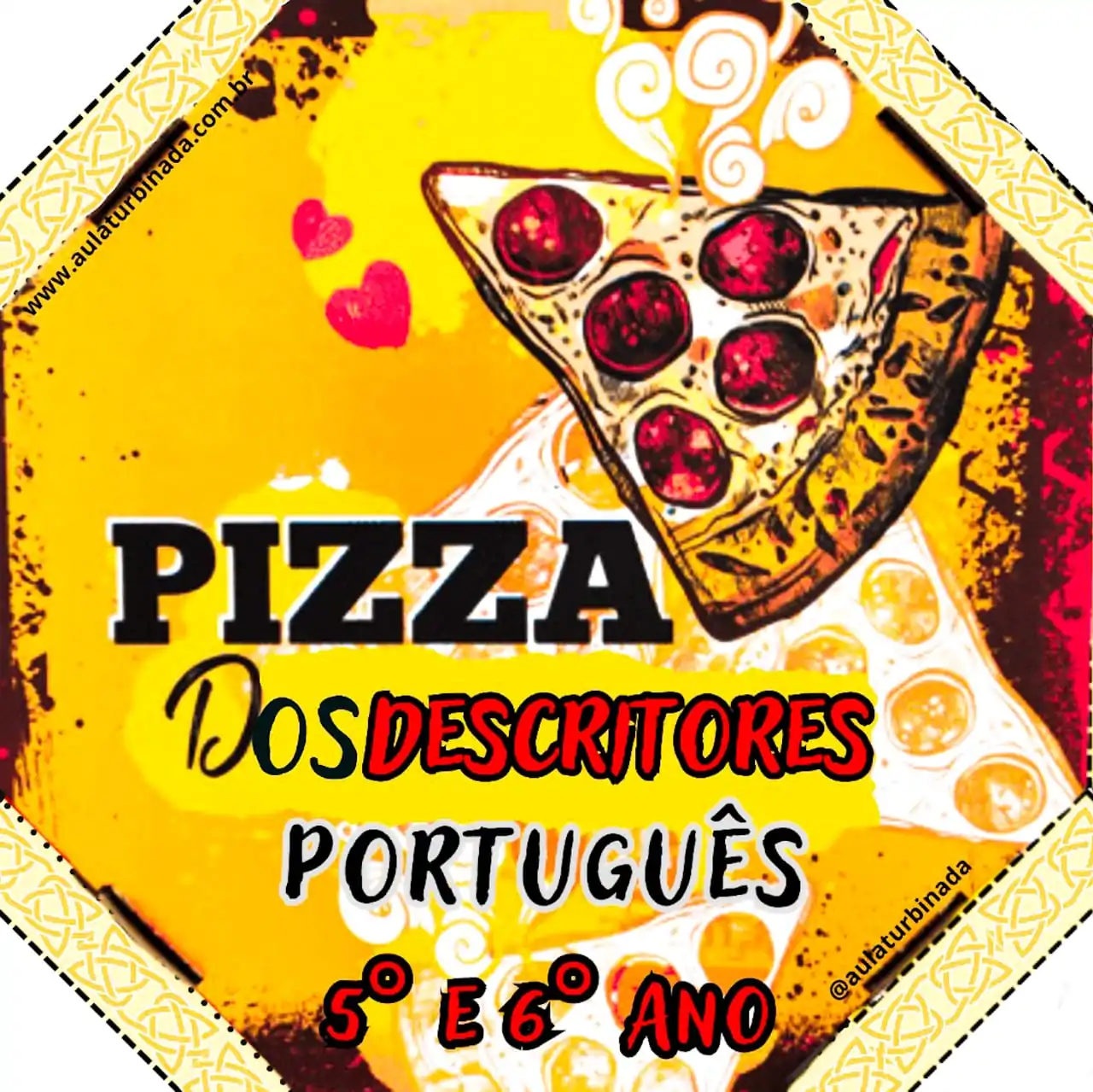 Pizza dos Descritores - Português - 5° e 6° Ano