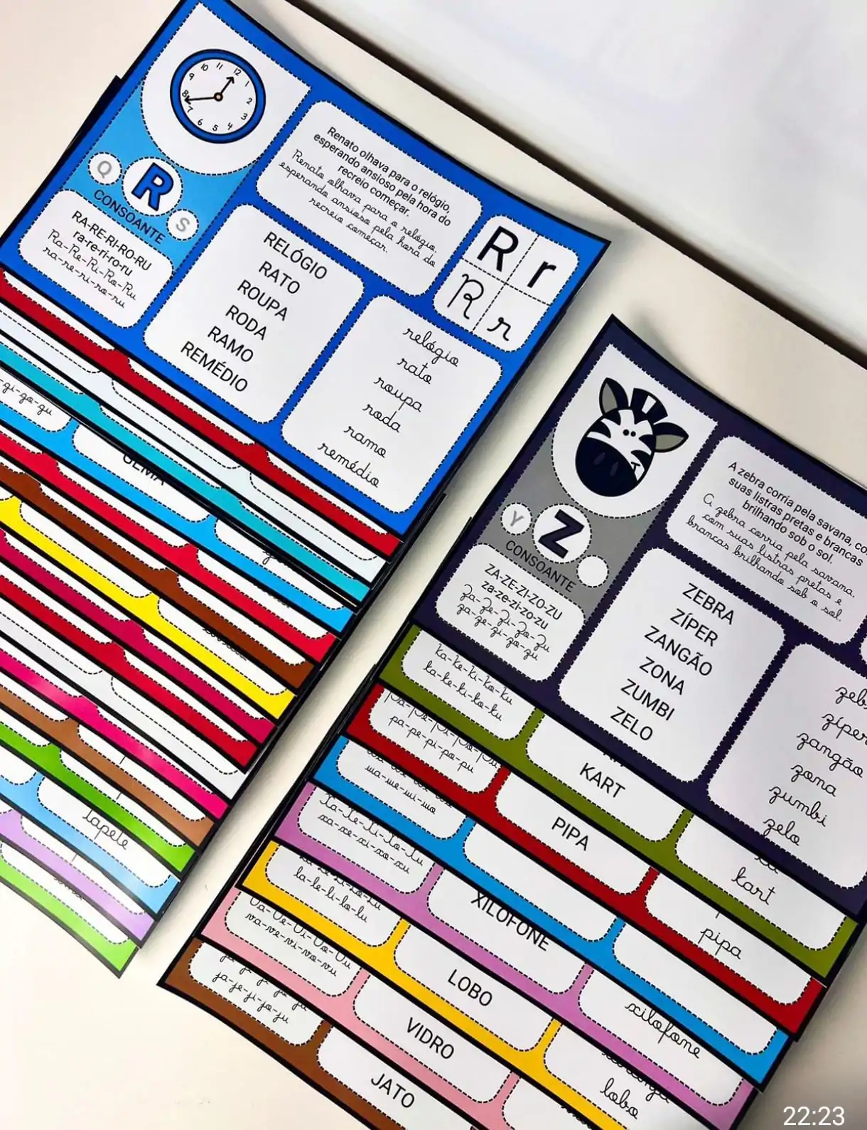 Fichas de Leitura: Palavras com Sílabas Simples e Complexas - Imagem 2