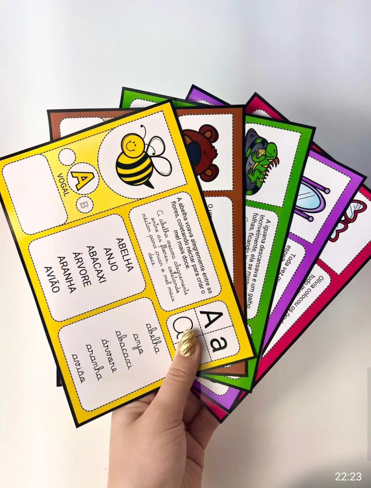 Fichas de Leitura: Palavras com Sílabas Simples e Complexas - Imagem 4