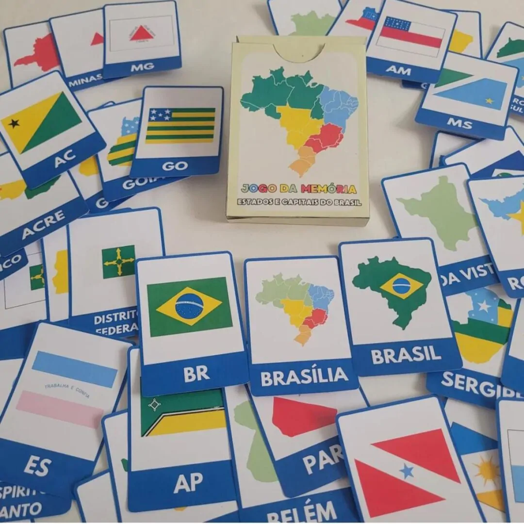 Jogo da Memória - Estados e Captais Brasileiras - Imagem 2