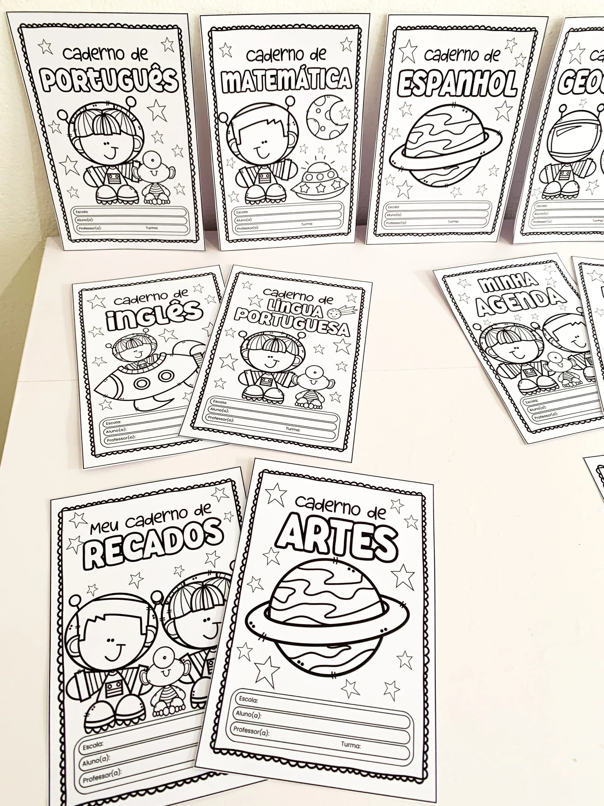 Capas de Caderno Temáticas – Astronautas! - Imagem 10