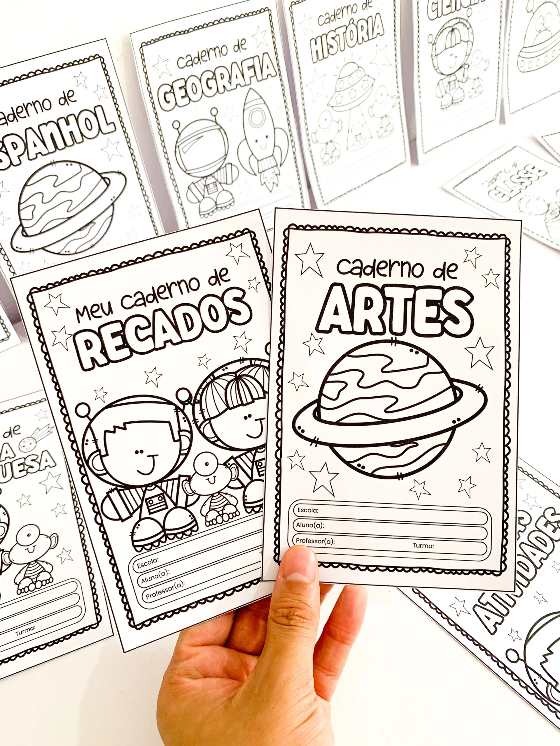 Capas de Caderno Temáticas – Astronautas! - Imagem 6