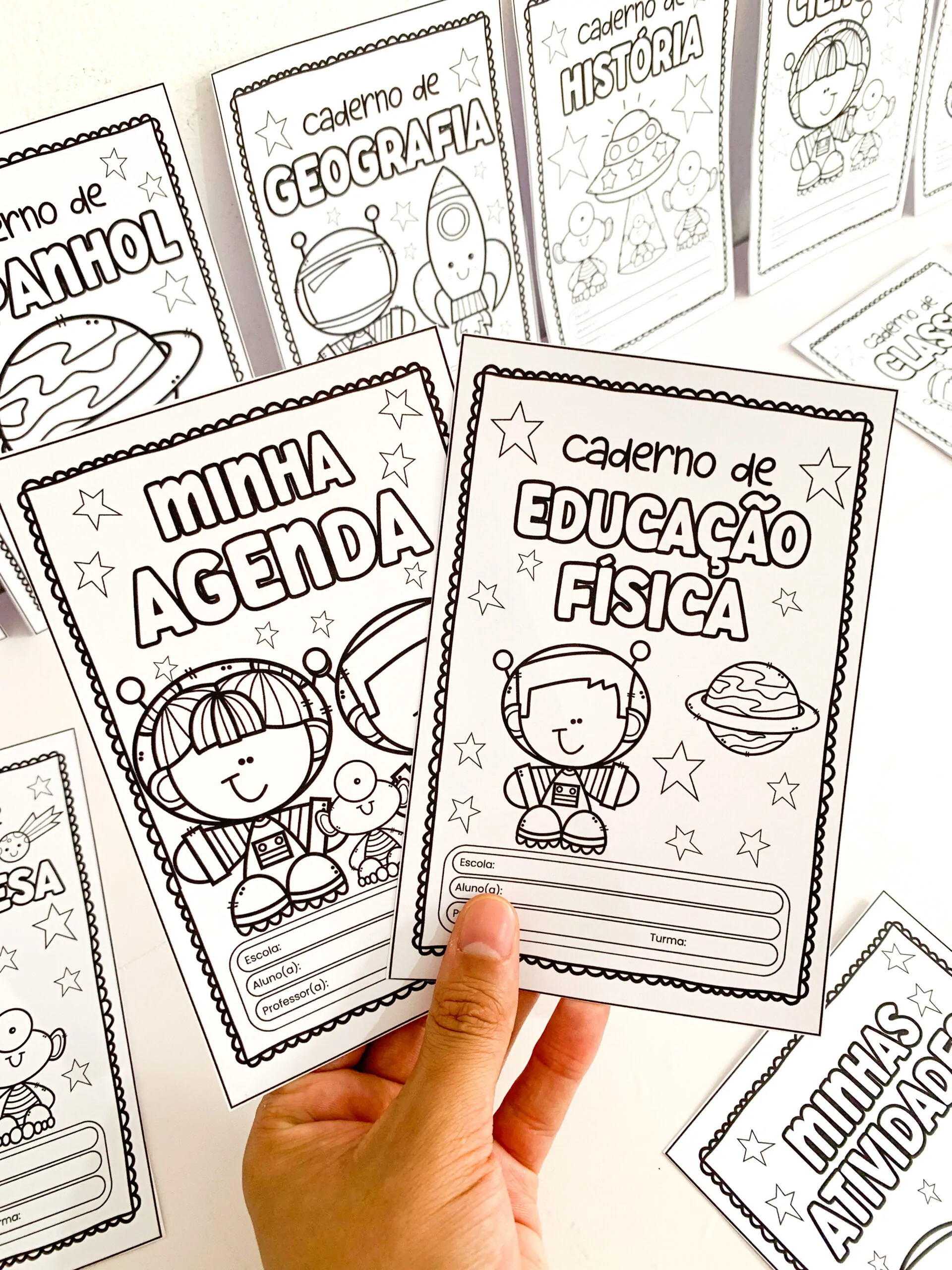 Capas de Caderno Temáticas – Astronautas! - Imagem 11