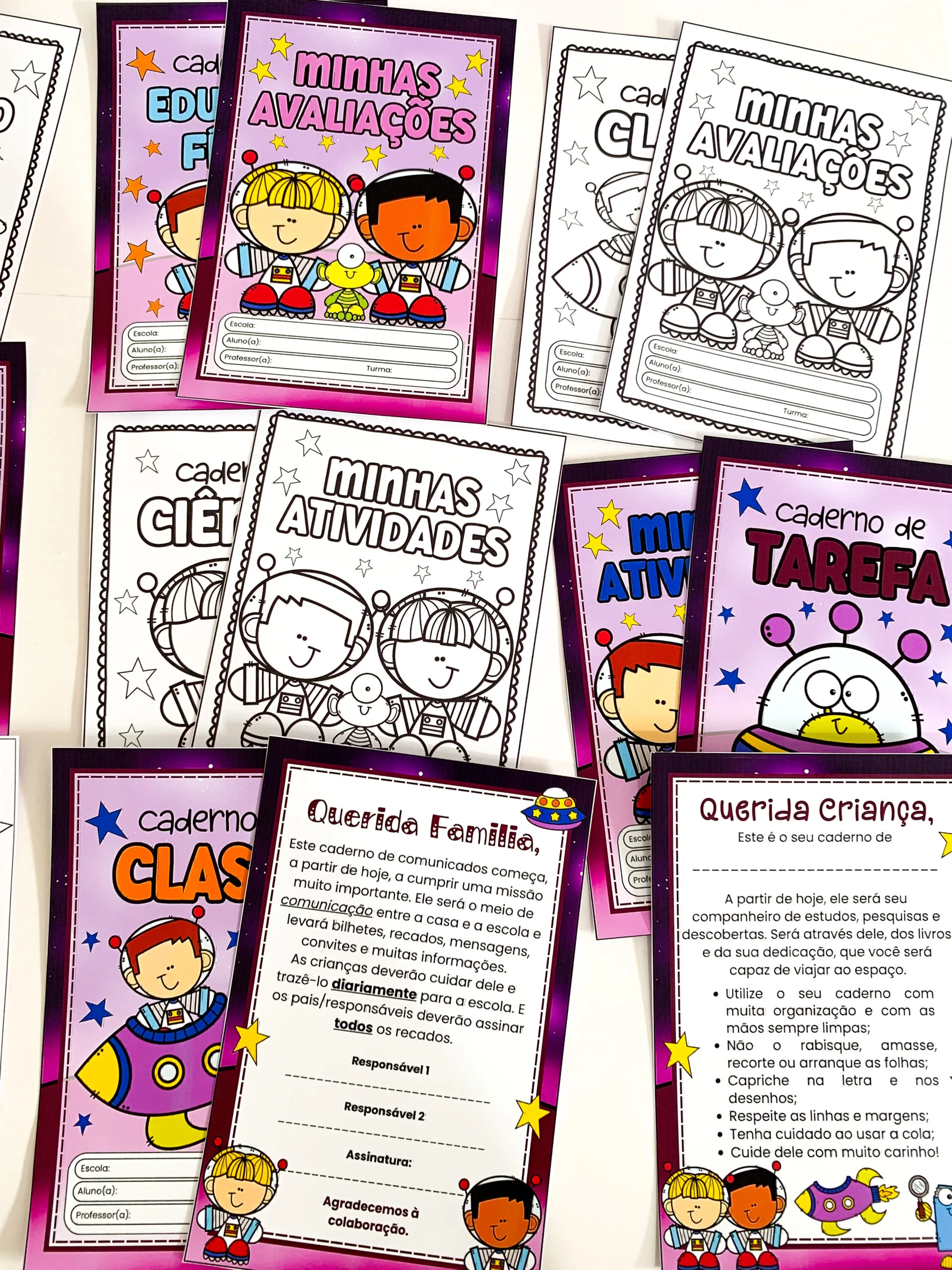 Capas de Caderno Temáticas – Astronautas! - Imagem 5