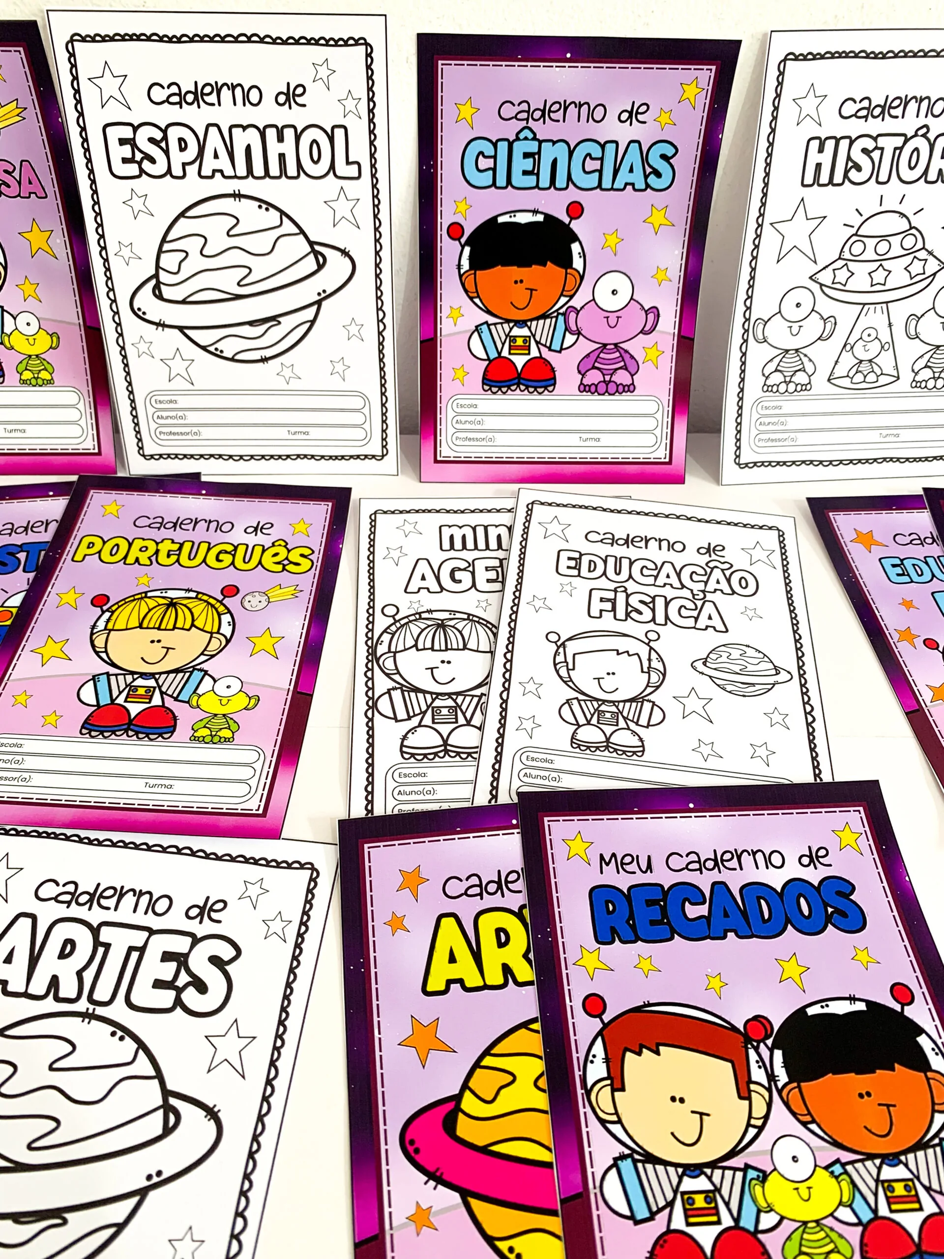 Capas de Caderno Temáticas – Astronautas! - Imagem 4