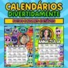 Calendário 2025 Personalizável no Canva – Tema Divertida Mente 2