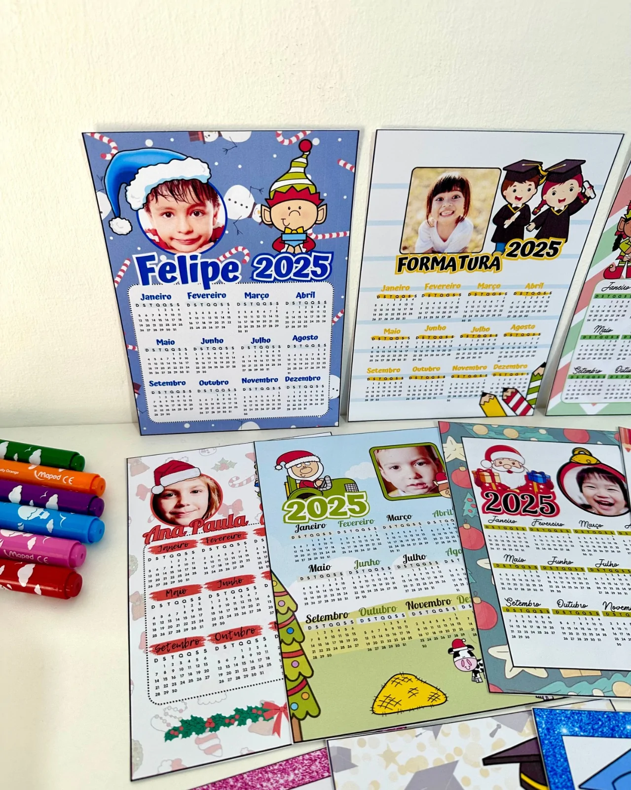 Calendário 2025 Editável com Fotos das Crianças! - Imagem 5