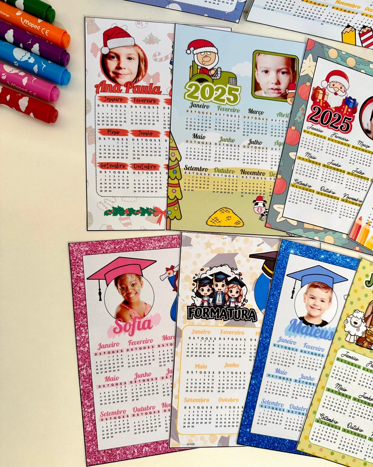 Calendário 2025 Editável com Fotos das Crianças! - Imagem 4