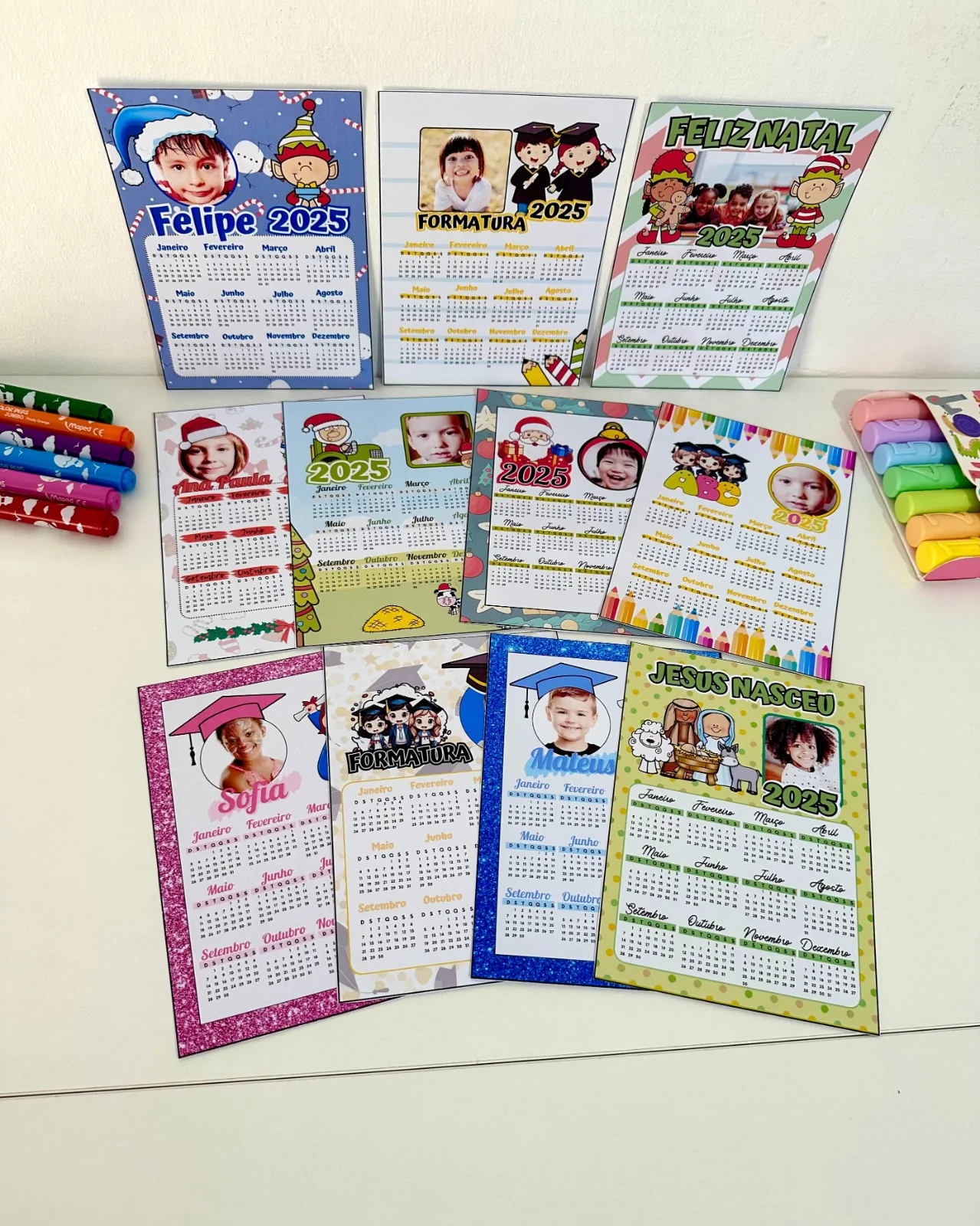 Calendário 2025 Editável com Fotos das Crianças! - Imagem 3