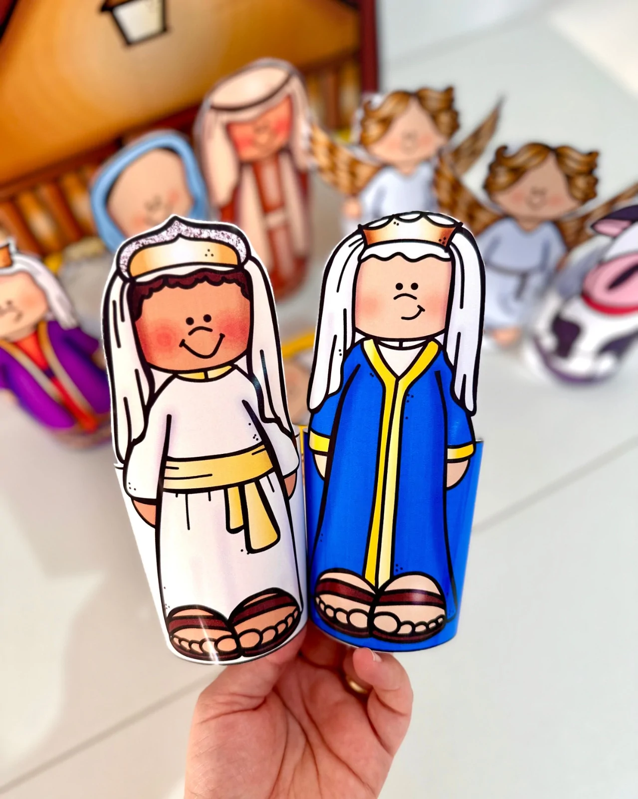 Presépio de Mesa 3D Colorido – Representando o Nascimento de Jesus - Imagem 10