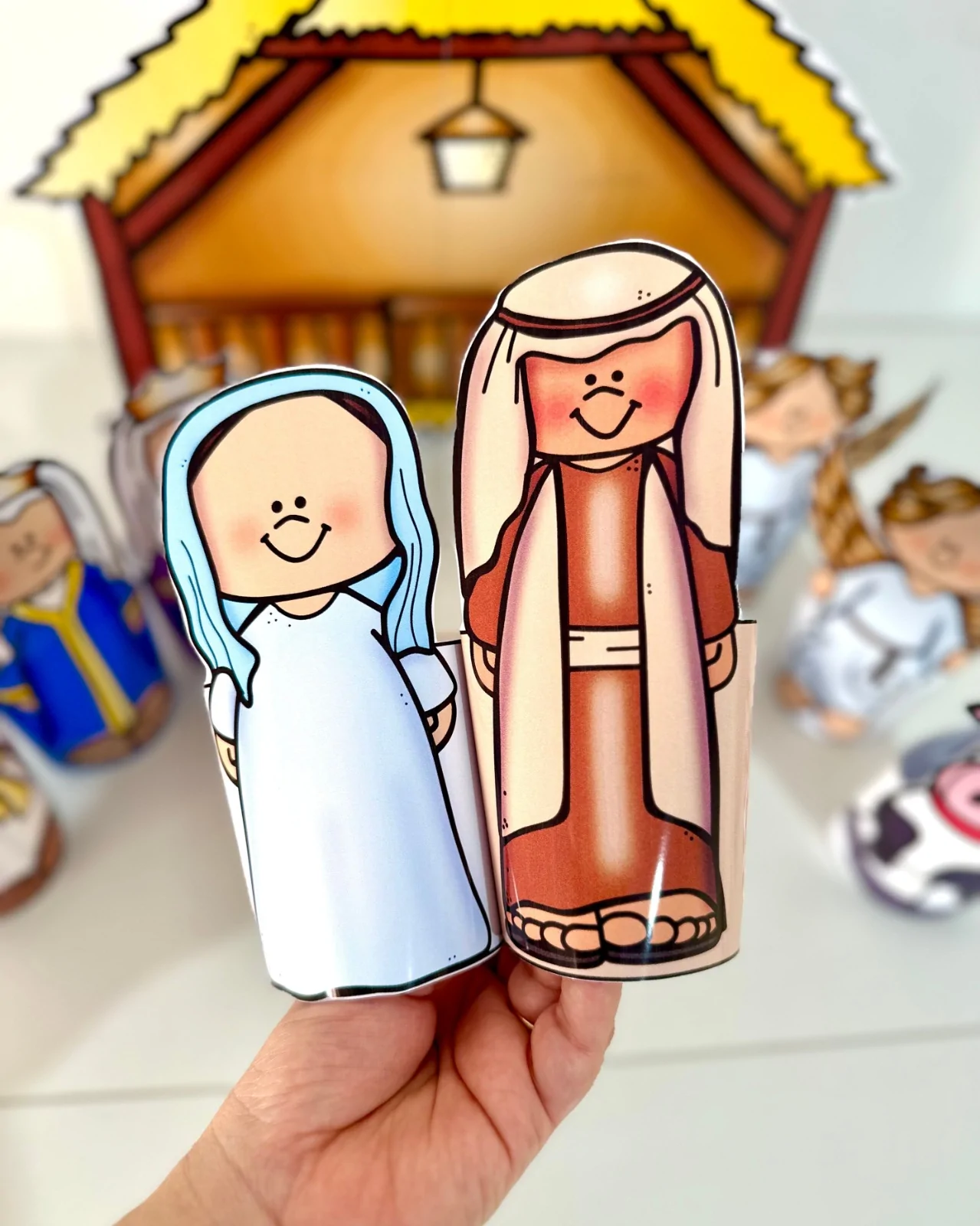 Presépio de Mesa 3D Colorido – Representando o Nascimento de Jesus - Imagem 5