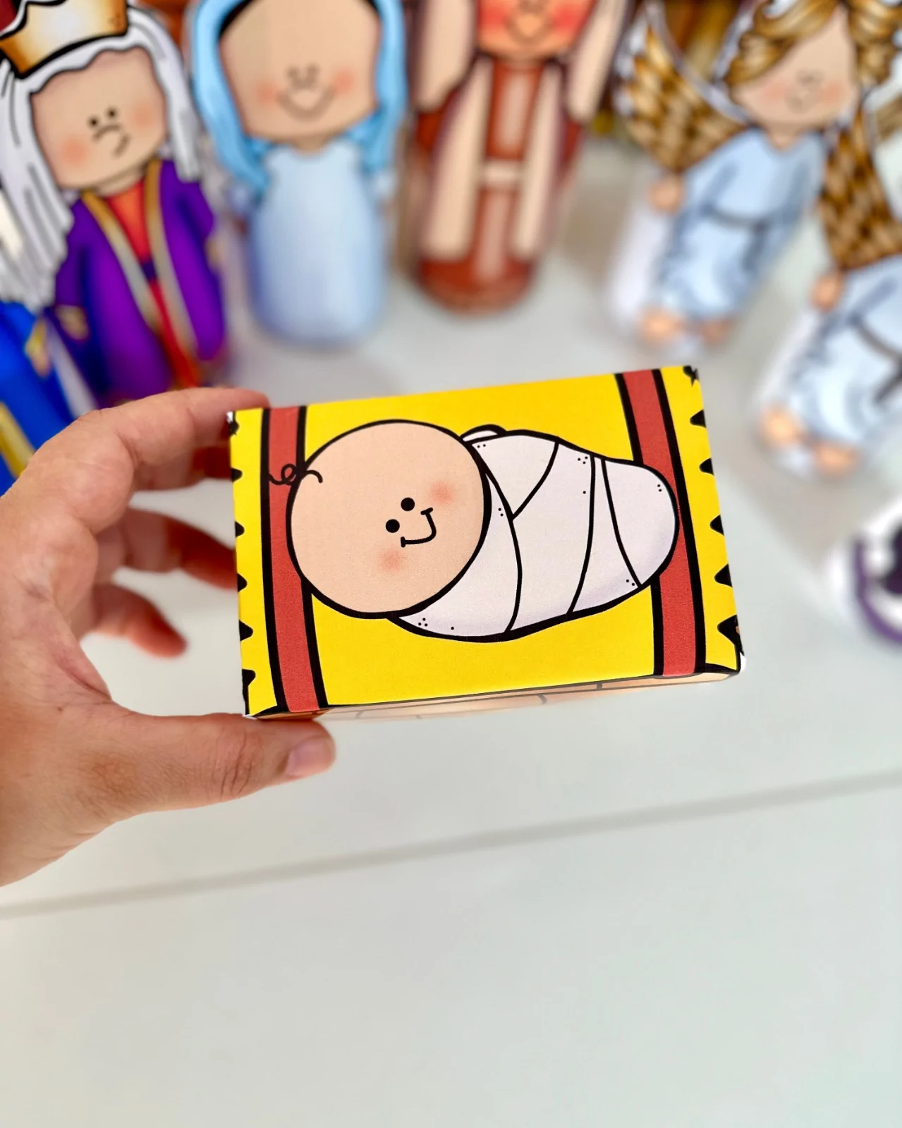 Presépio de Mesa 3D Colorido – Representando o Nascimento de Jesus - Imagem 6