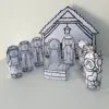Presépio de Mesa 3D para Colorir - Nascimento de Jesus - Imagem 8