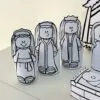 Presépio de Mesa 3D para Colorir - Nascimento de Jesus - Imagem 5