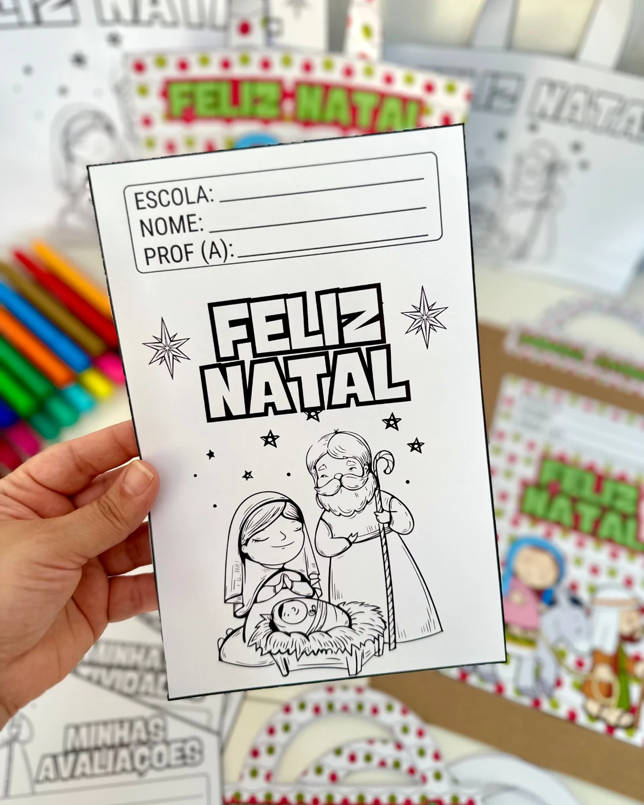 Kit de Capas Natal Cristão: Encante e Organize com Estilo! - Imagem 8