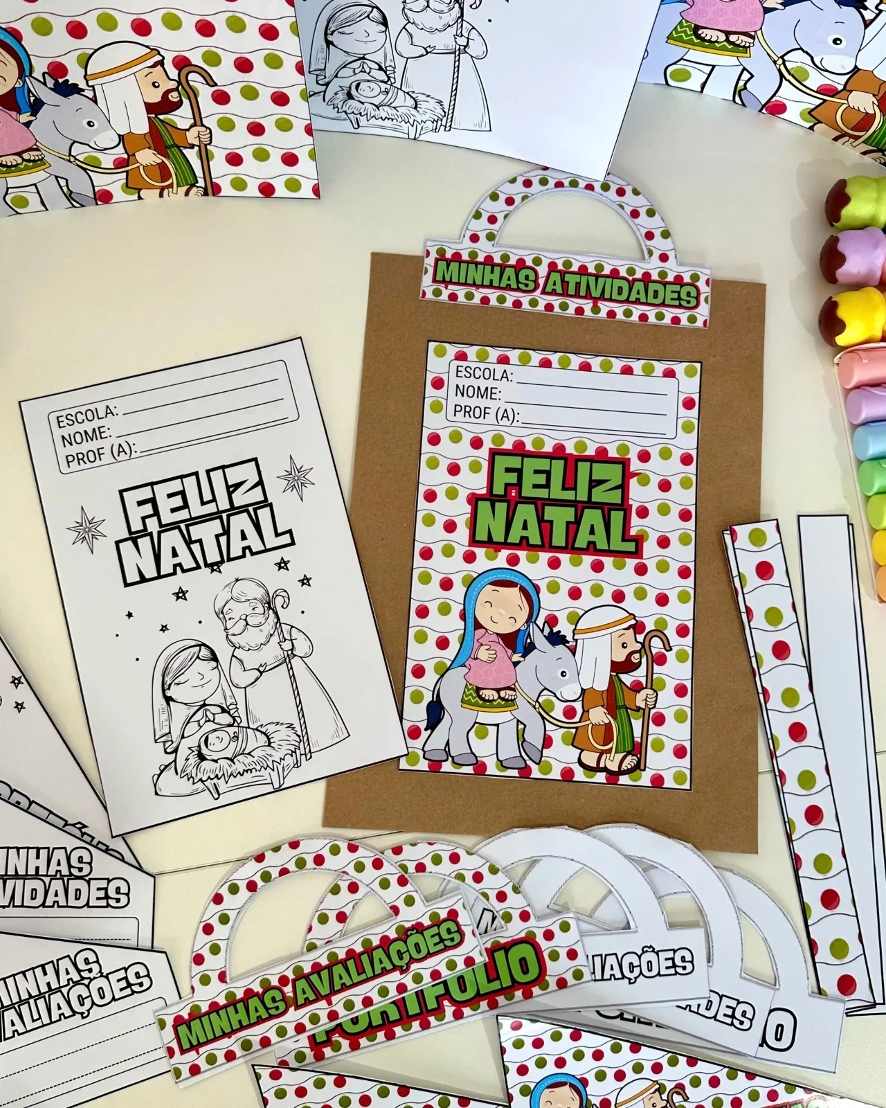 Kit de Capas Natal Cristão: Encante e Organize com Estilo! - Imagem 3