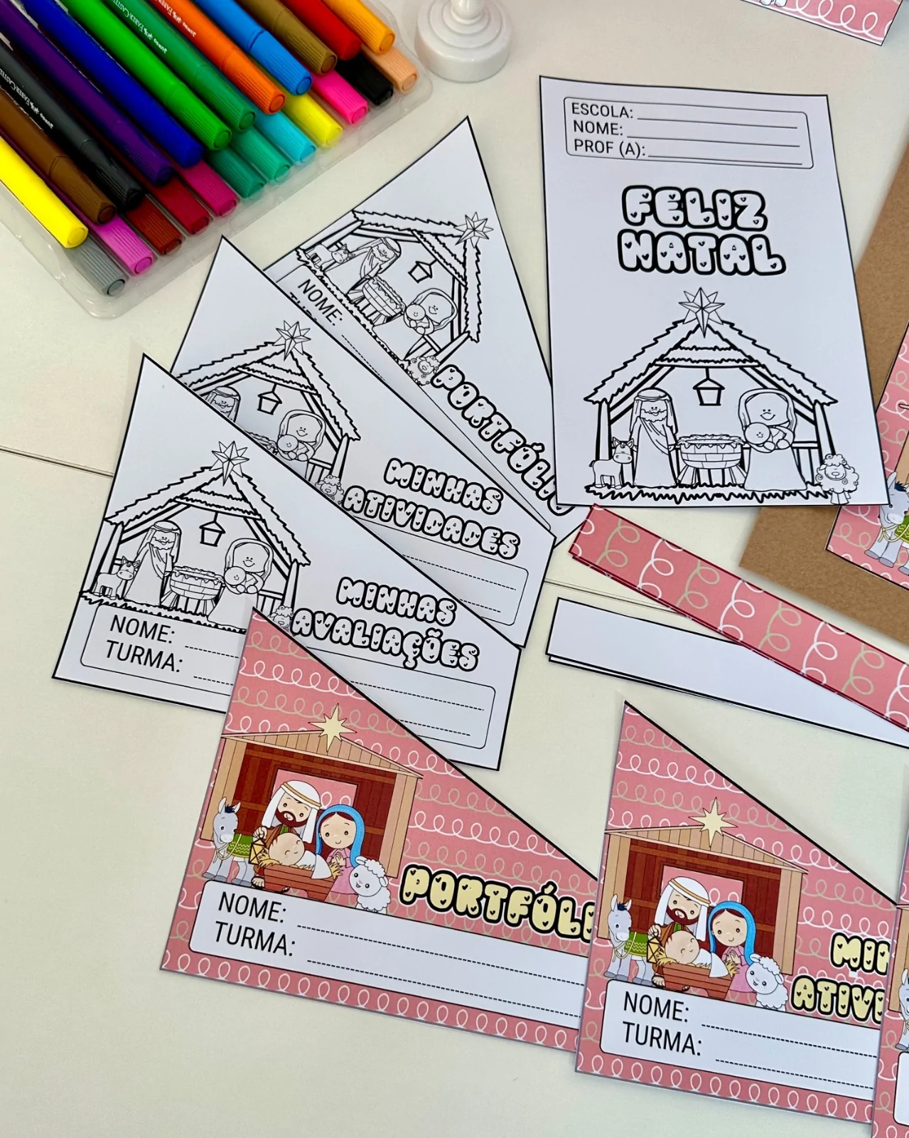 Kit Capas de Atividades: Tema Natal Cristão - Imagem 12