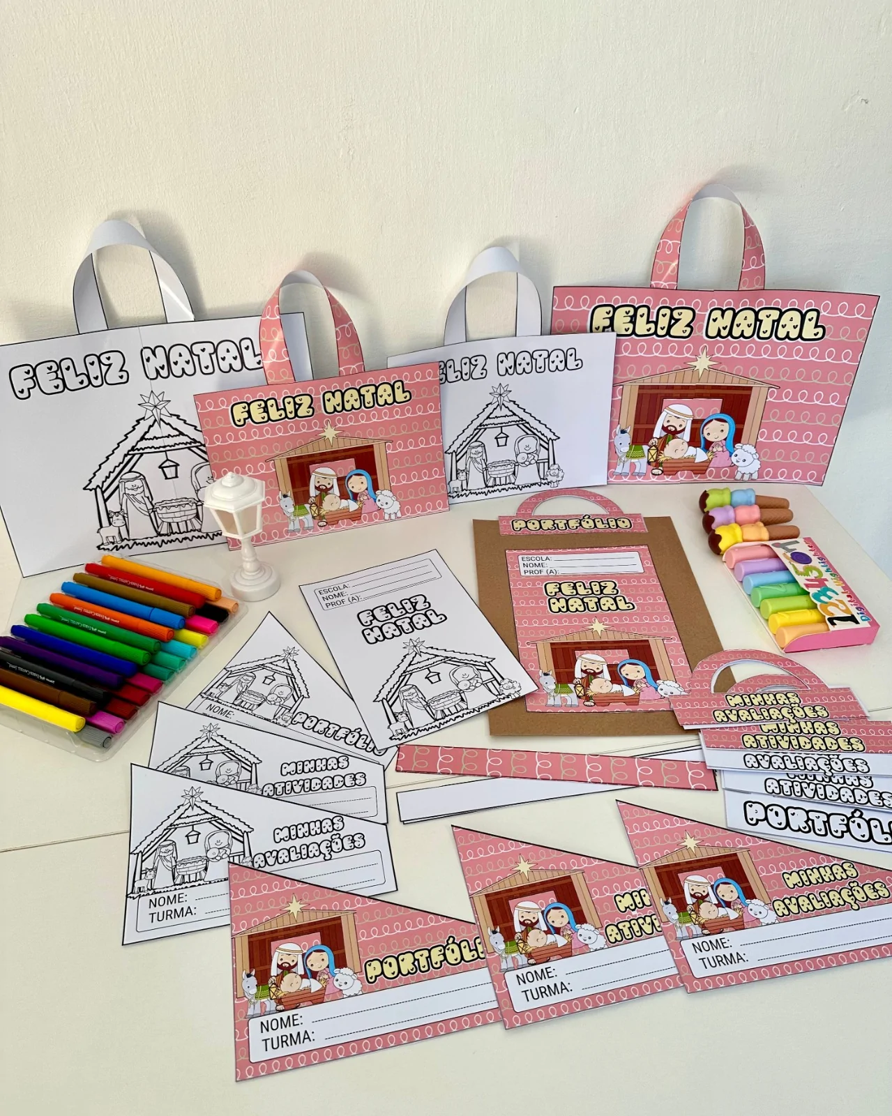 Kit Capas de Atividades: Tema Natal Cristão - Imagem 4