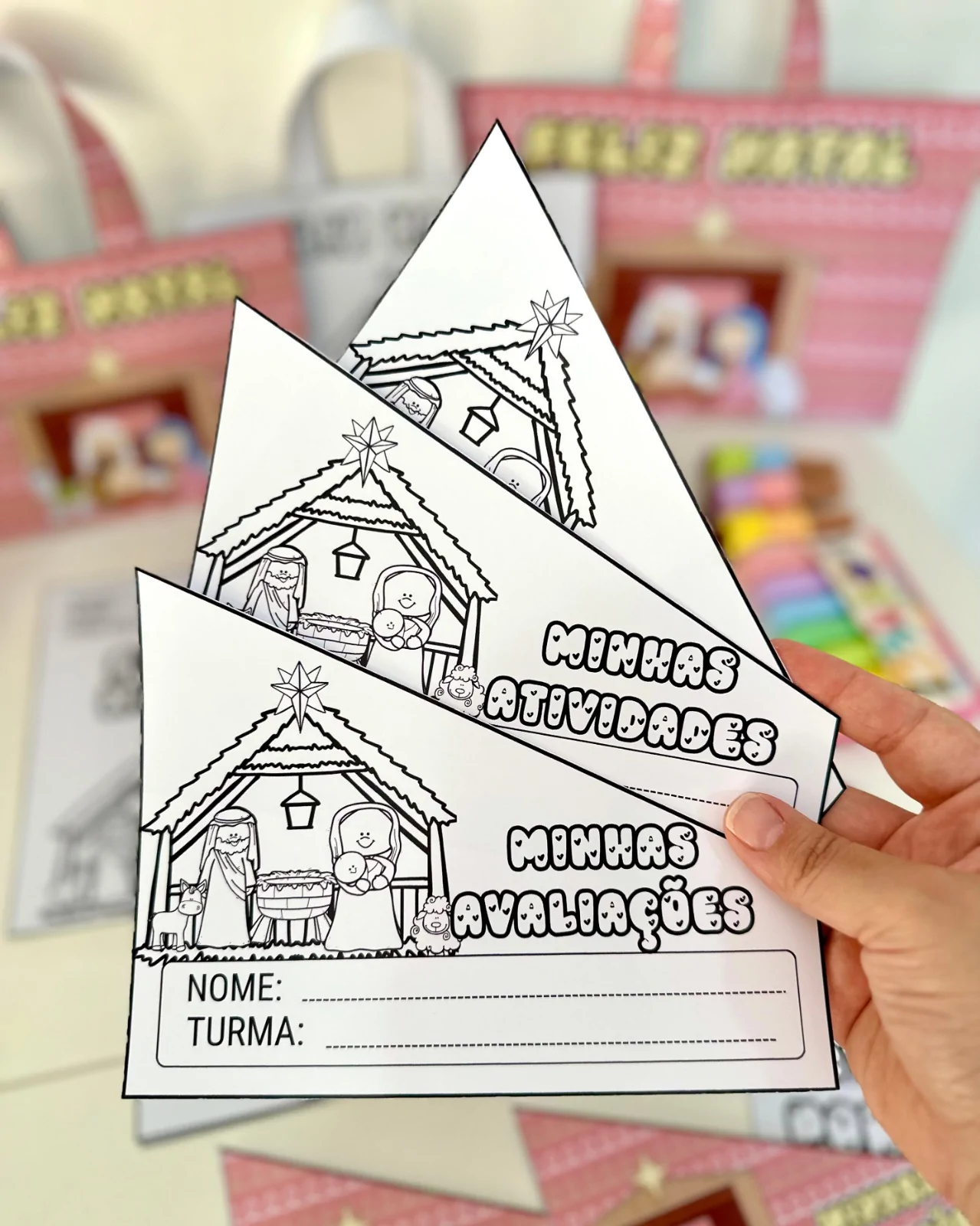 Kit Capas de Atividades: Tema Natal Cristão - Imagem 3