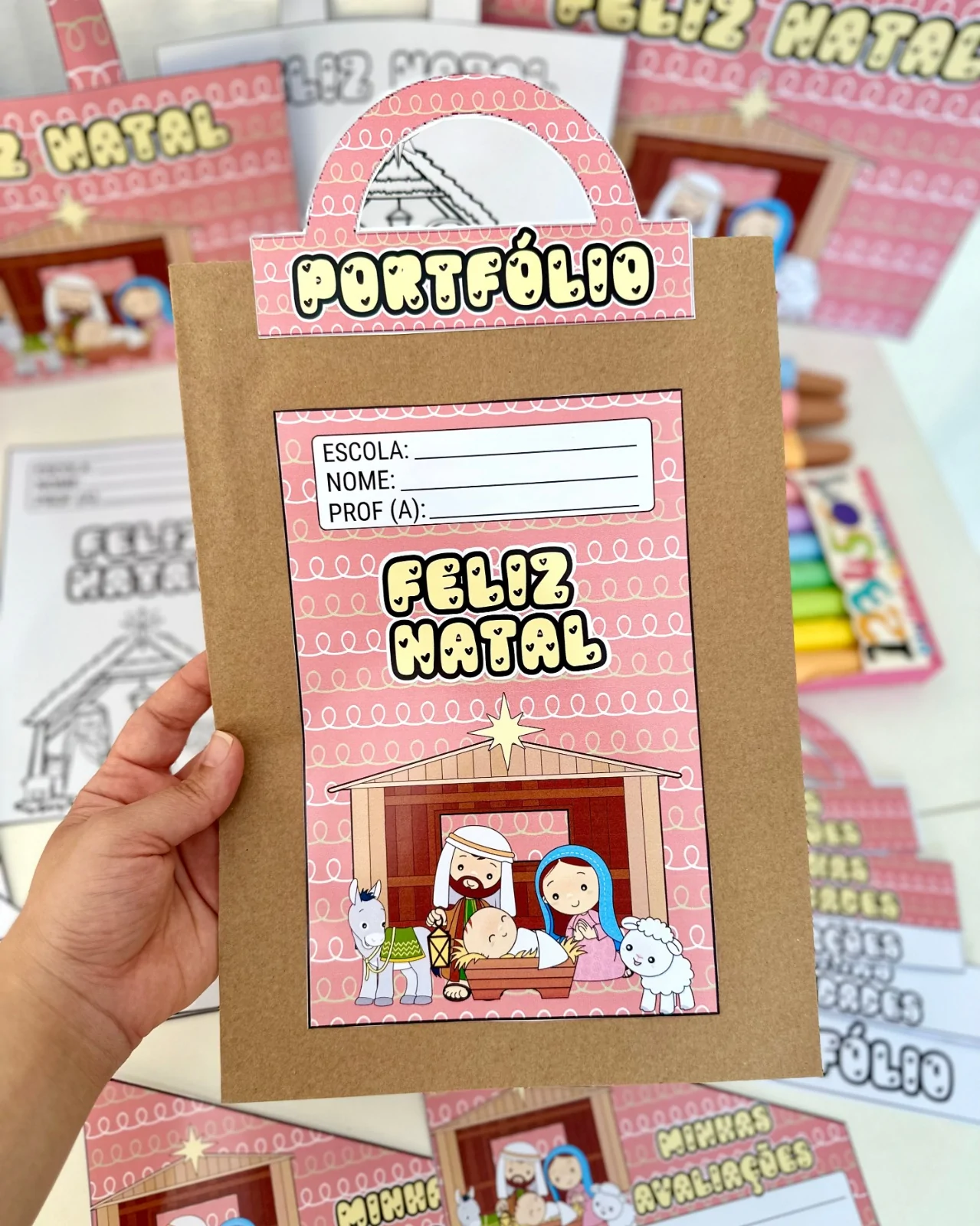 Kit Capas de Atividades: Tema Natal Cristão - Imagem 10