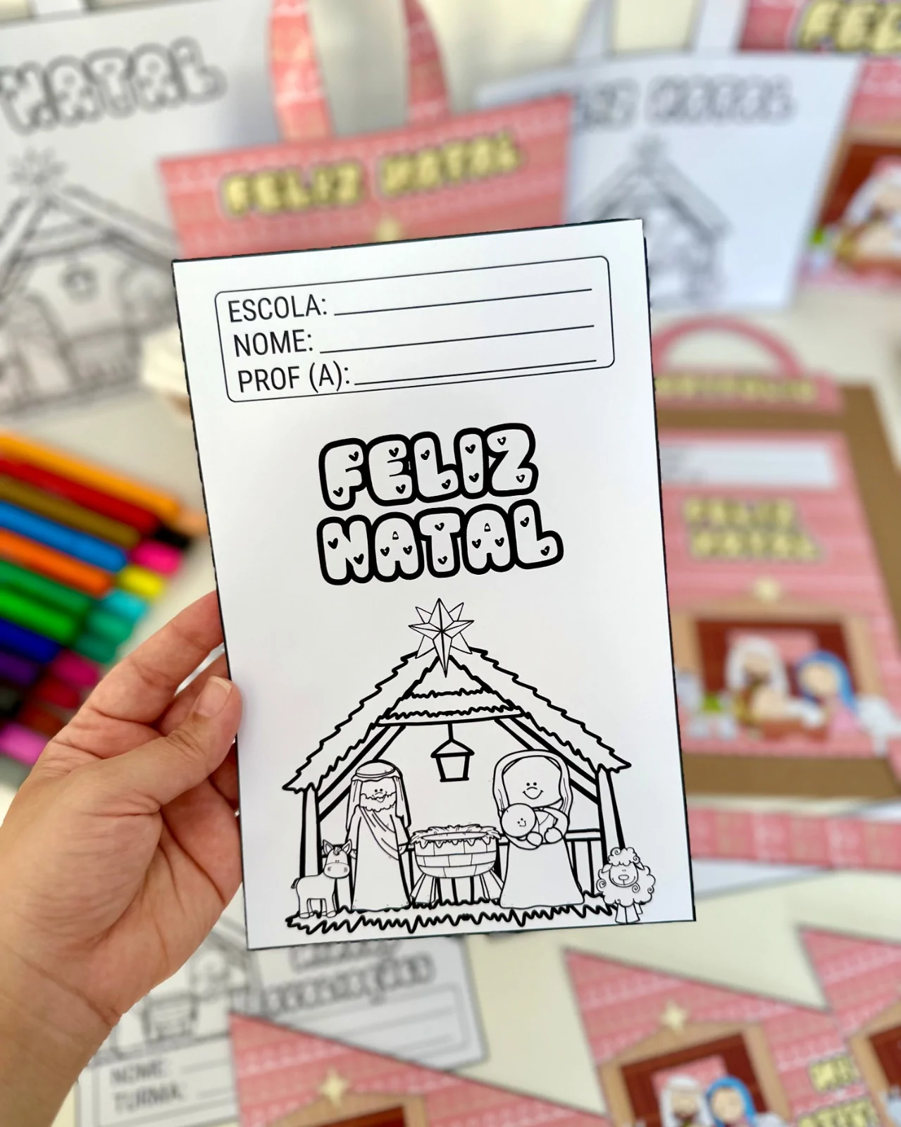 Kit Capas de Atividades: Tema Natal Cristão - Imagem 9