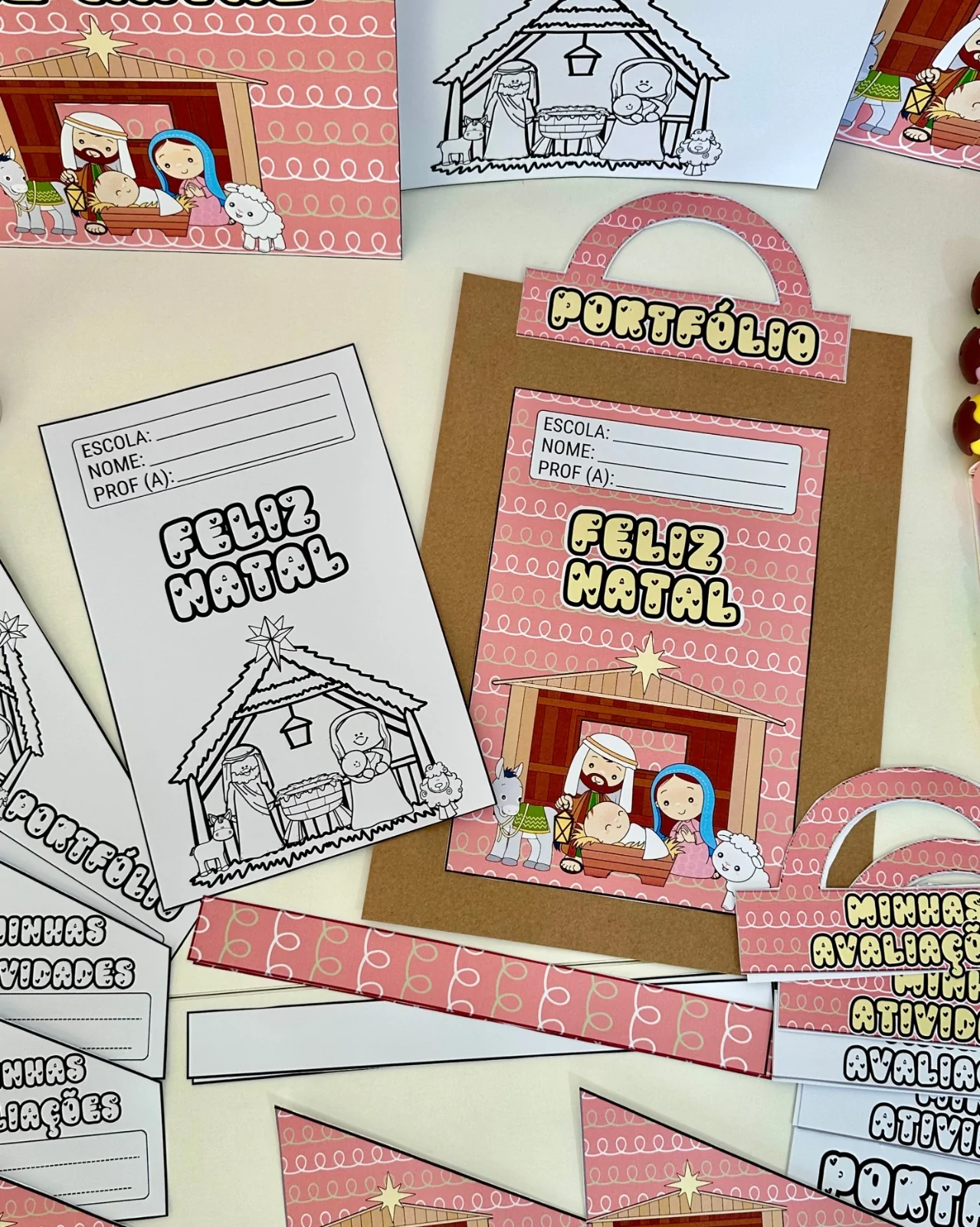 Kit Capas de Atividades: Tema Natal Cristão - Imagem 7