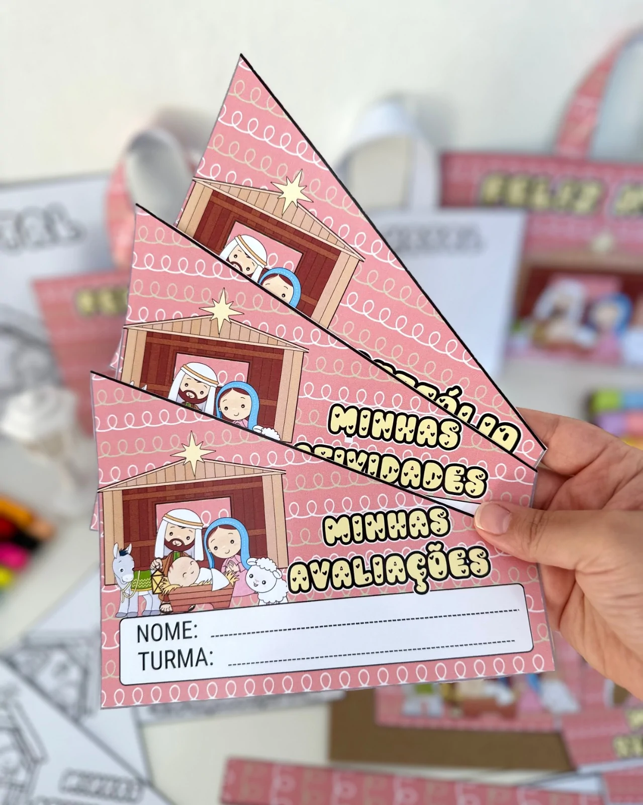 Kit Capas de Atividades: Tema Natal Cristão - Imagem 13