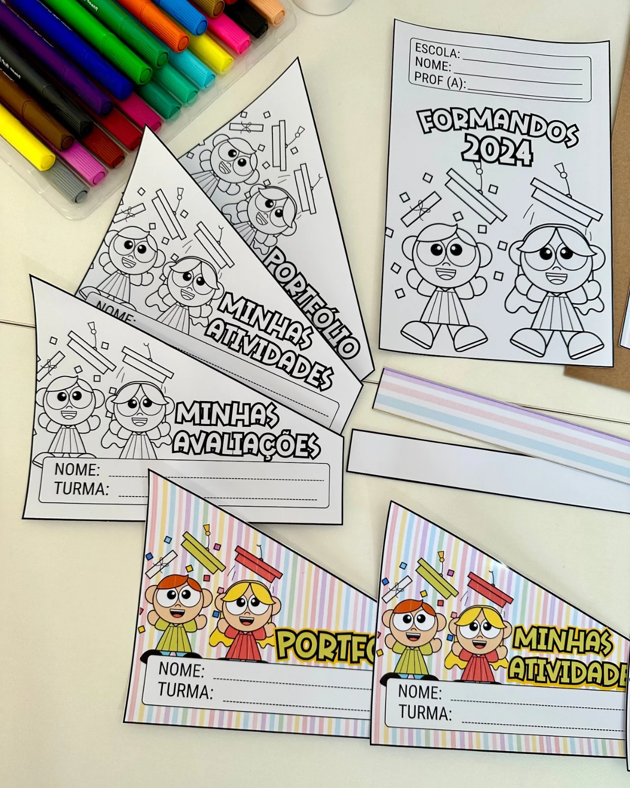 Kit Capas de Atividades: Tema Formatura - Imagem 5