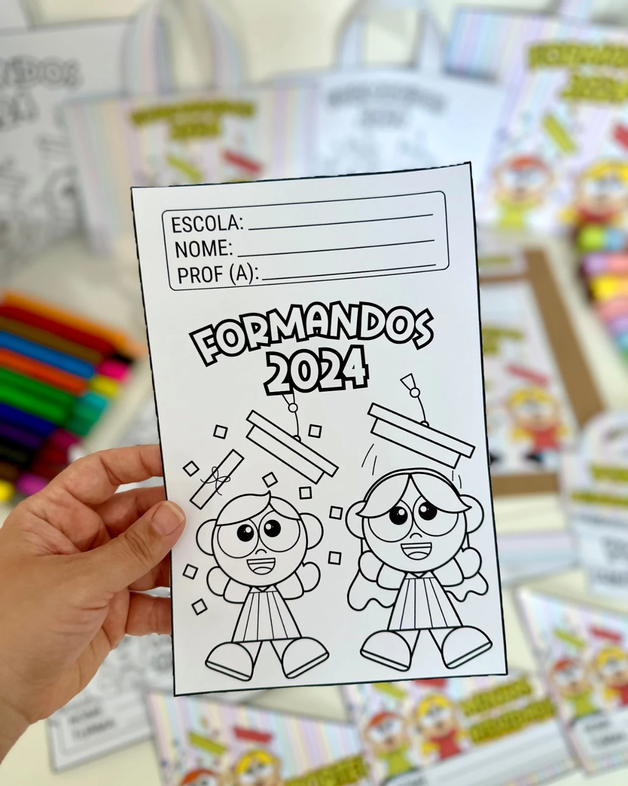 Kit Capas de Atividades: Tema Formatura - Imagem 2