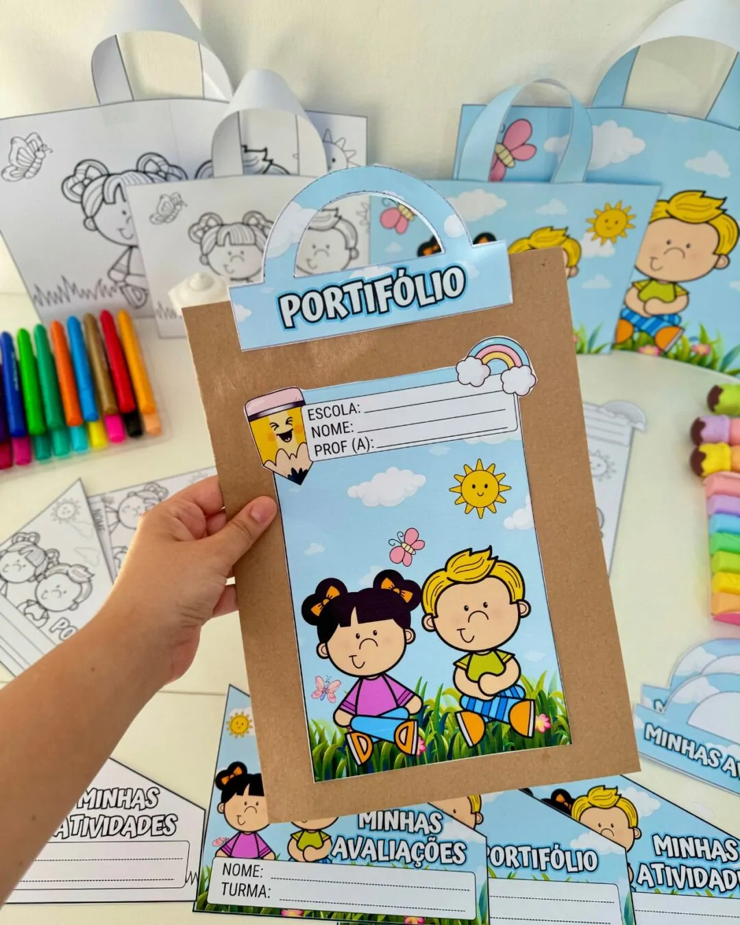 Kit Capas de Atividades: Tema Jardim