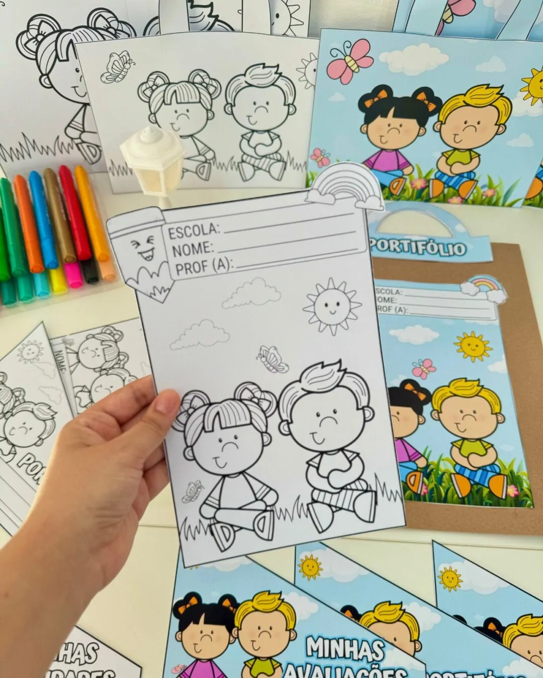 Kit Capas de Atividades: Tema Jardim - Imagem 5