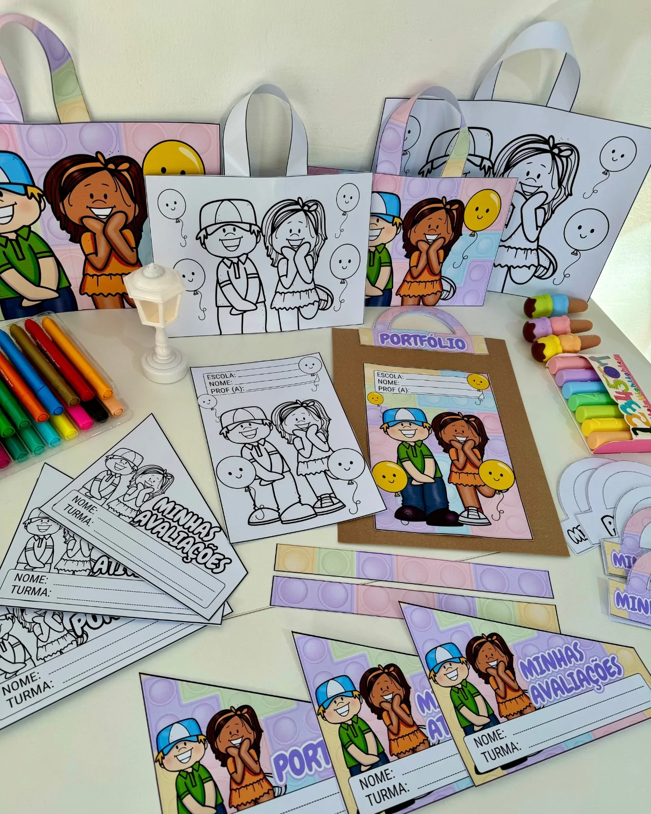 Kit Capas de Atividades: Tema Festa - Imagem 9