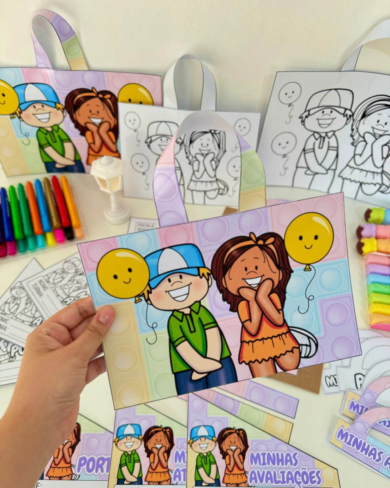 Kit Capas de Atividades: Tema Festa - Imagem 7