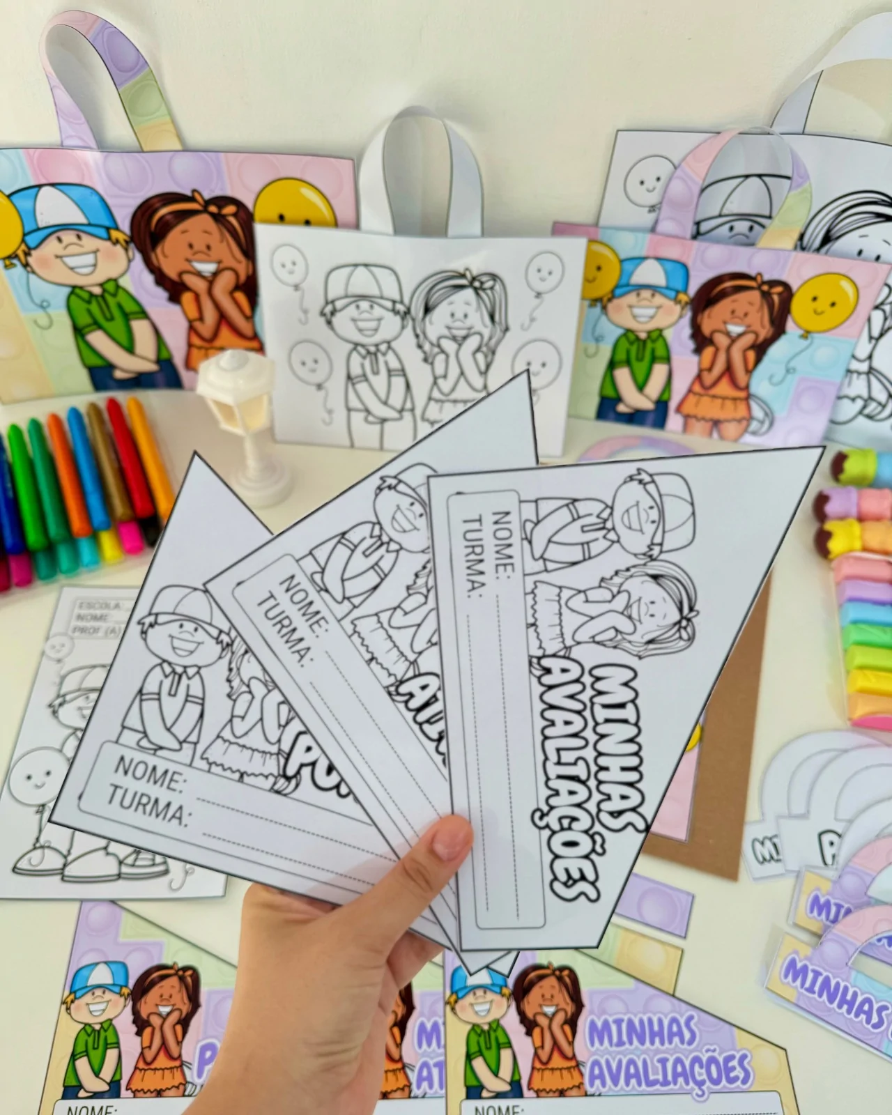 Kit Capas de Atividades: Tema Festa - Imagem 6