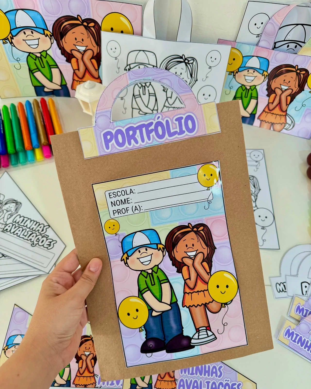 Kit Capas de Atividades: Tema Festa - Imagem 4