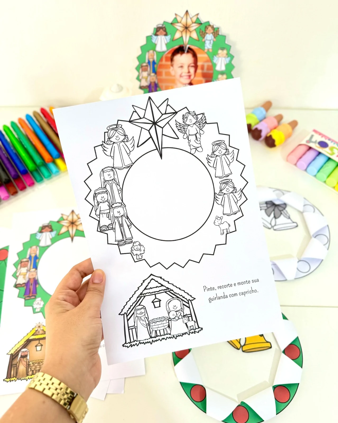 Atividades Natalinas em Formato de Guirlandas - Imagem 2