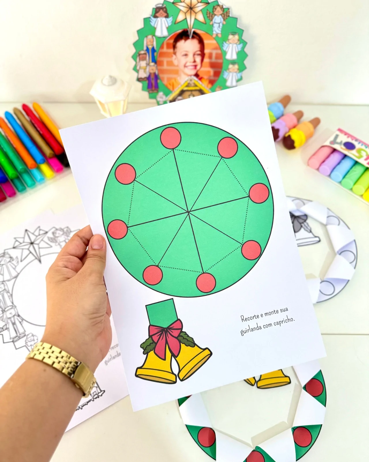 Atividades Natalinas em Formato de Guirlandas - Imagem 12