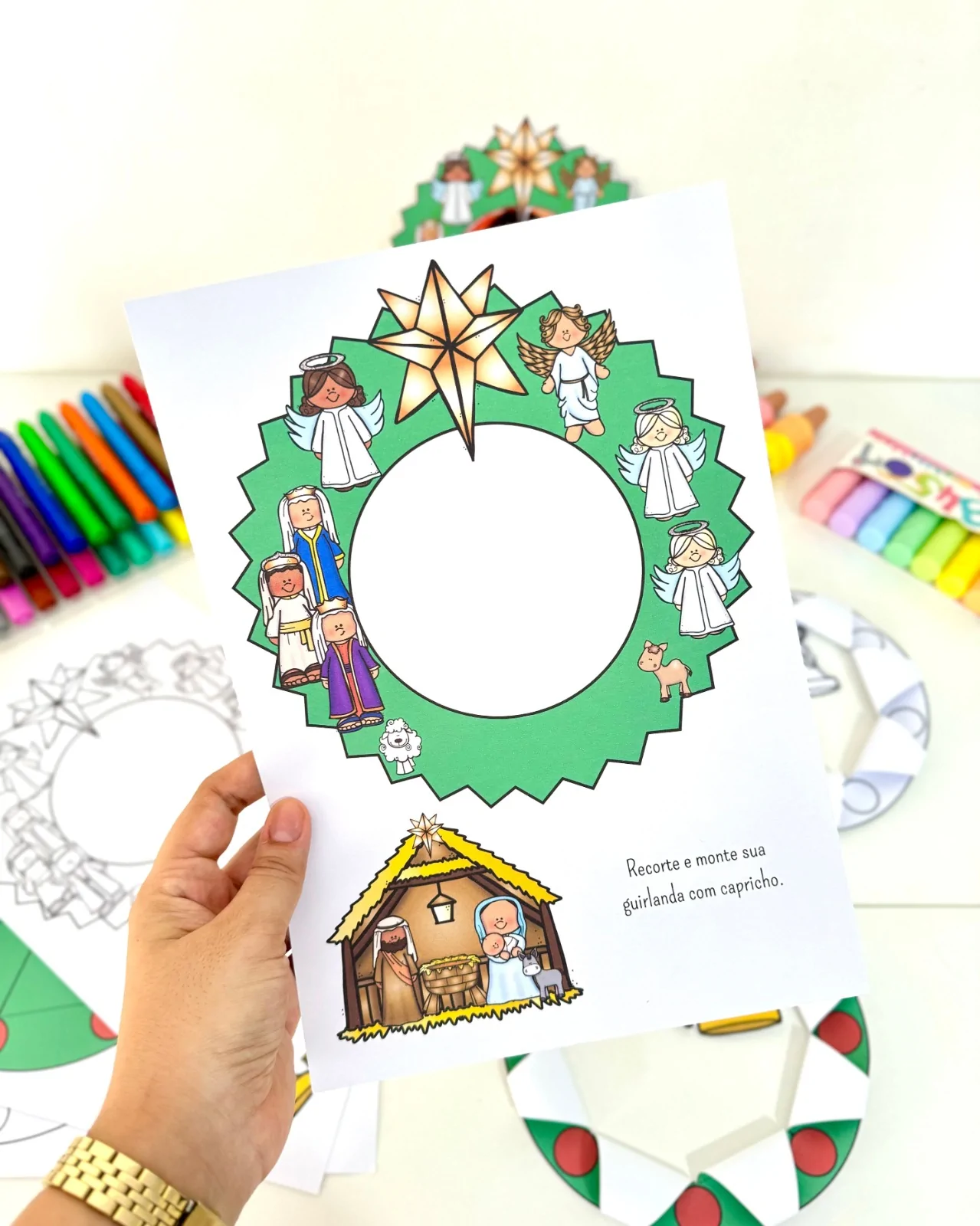 Atividades Natalinas em Formato de Guirlandas - Imagem 7