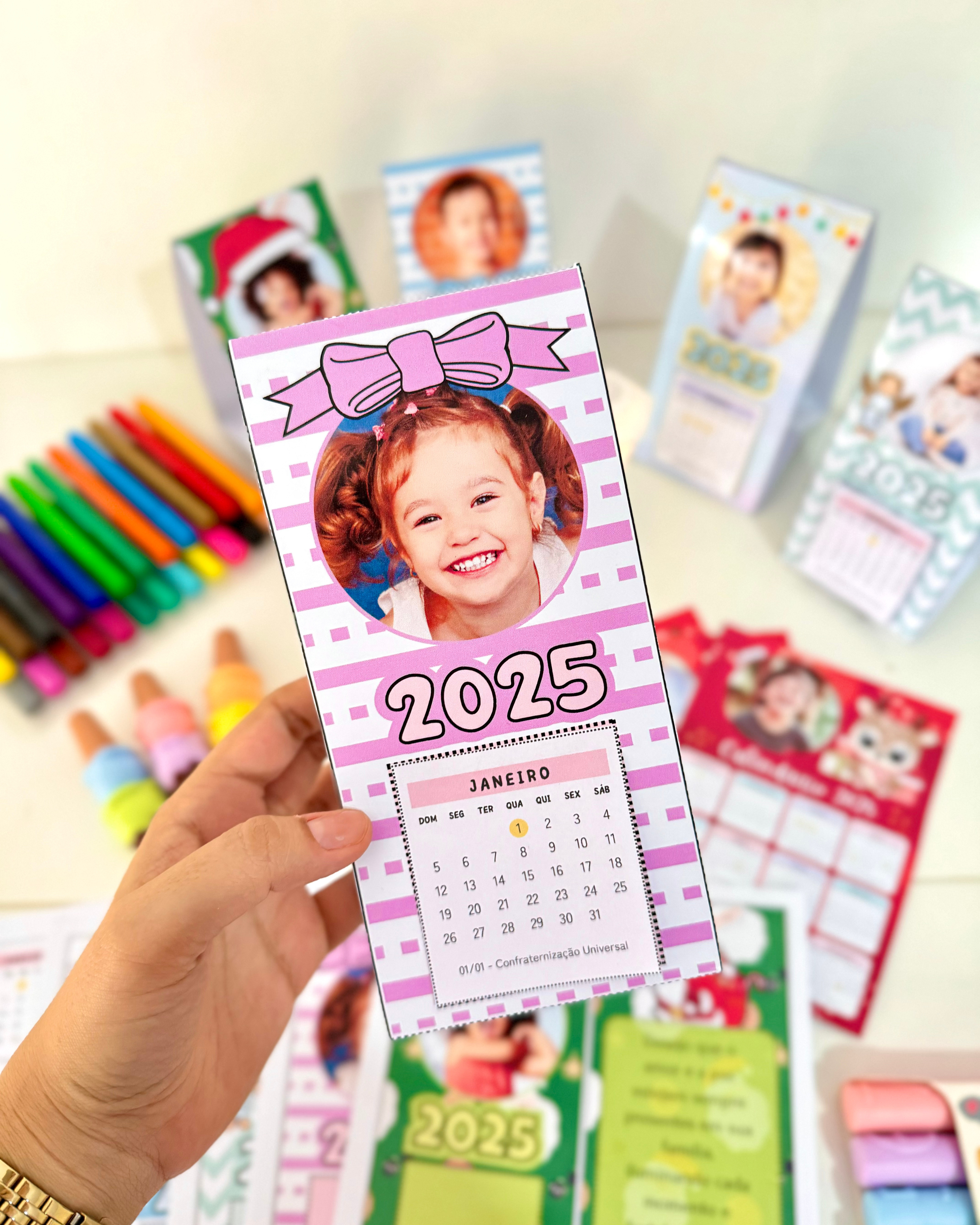 Calendários de Mesa 2025 Personalizáveis – A Lembrancinha Perfeita! - Imagem 12